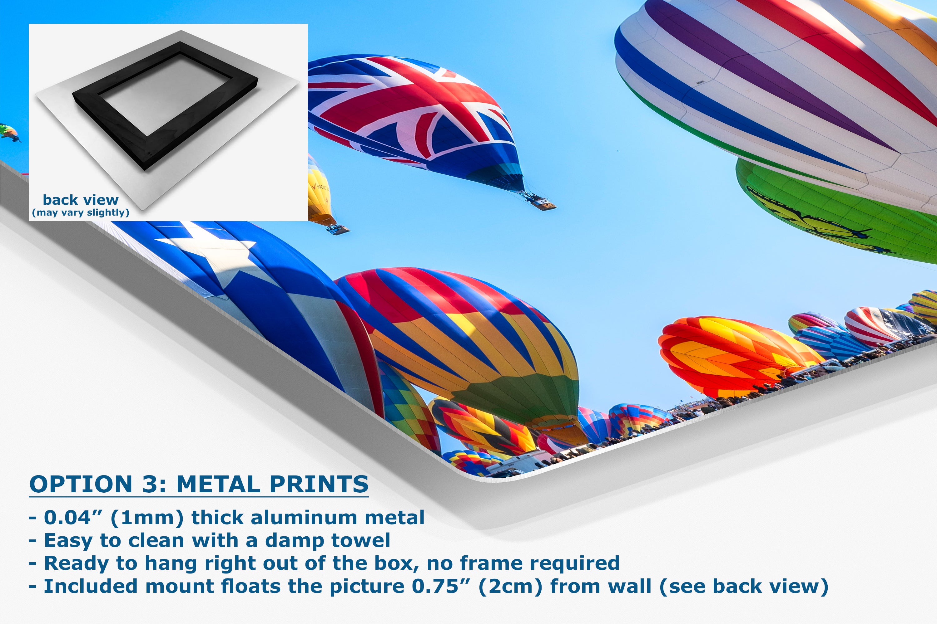 Union Jack Hot Air Balloon Festival Mass Ascension, Albuquerque New Mexico Balloon Fiesta Wall Art, Office, Cubicle & House Decor