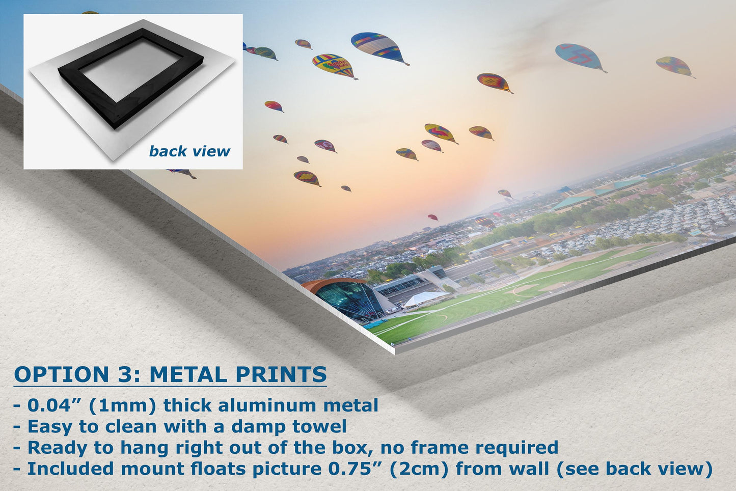 Airstream Rally Aerial View Sunrise Photograph from the 2024 Albuquerque Balloon Fiesta in New Mexico