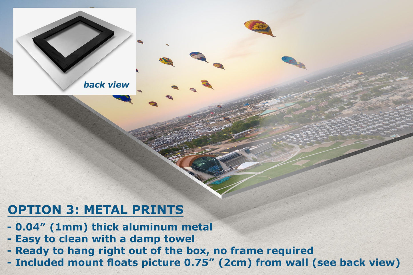 Airstream Rally Aerial View Photograph from the 2024 Albuquerque Balloon Fiesta in New Mexico