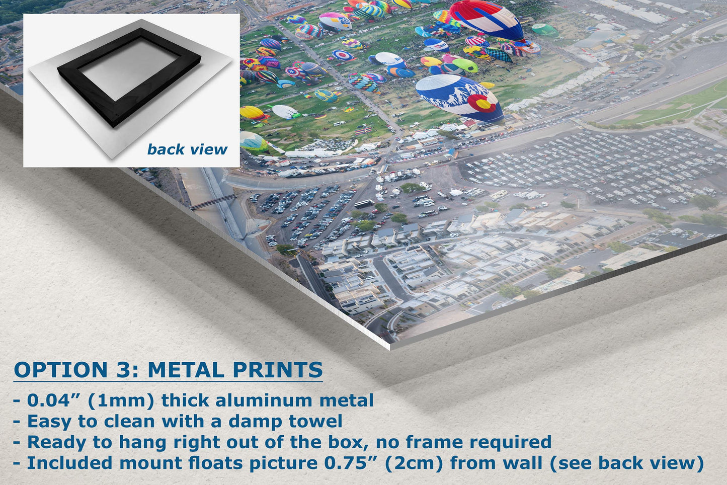 Hot Air Balloons over Airstream Rally from the 2024 Albuquerque Balloon Fiesta in New Mexico