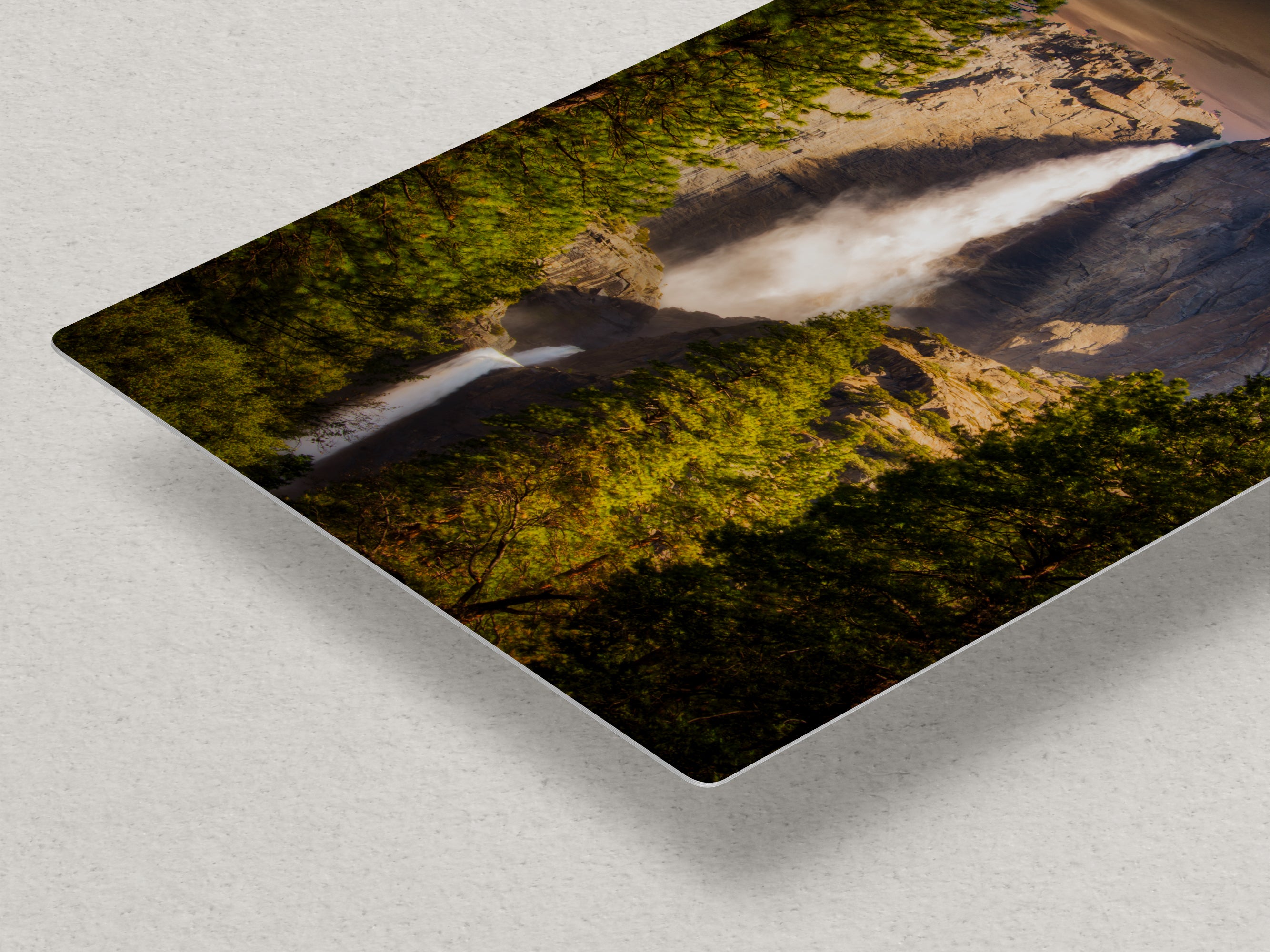 Yosemite National Park Waterfall Picture Nature Photo Bohemian Relaxation Artwork for Meditation