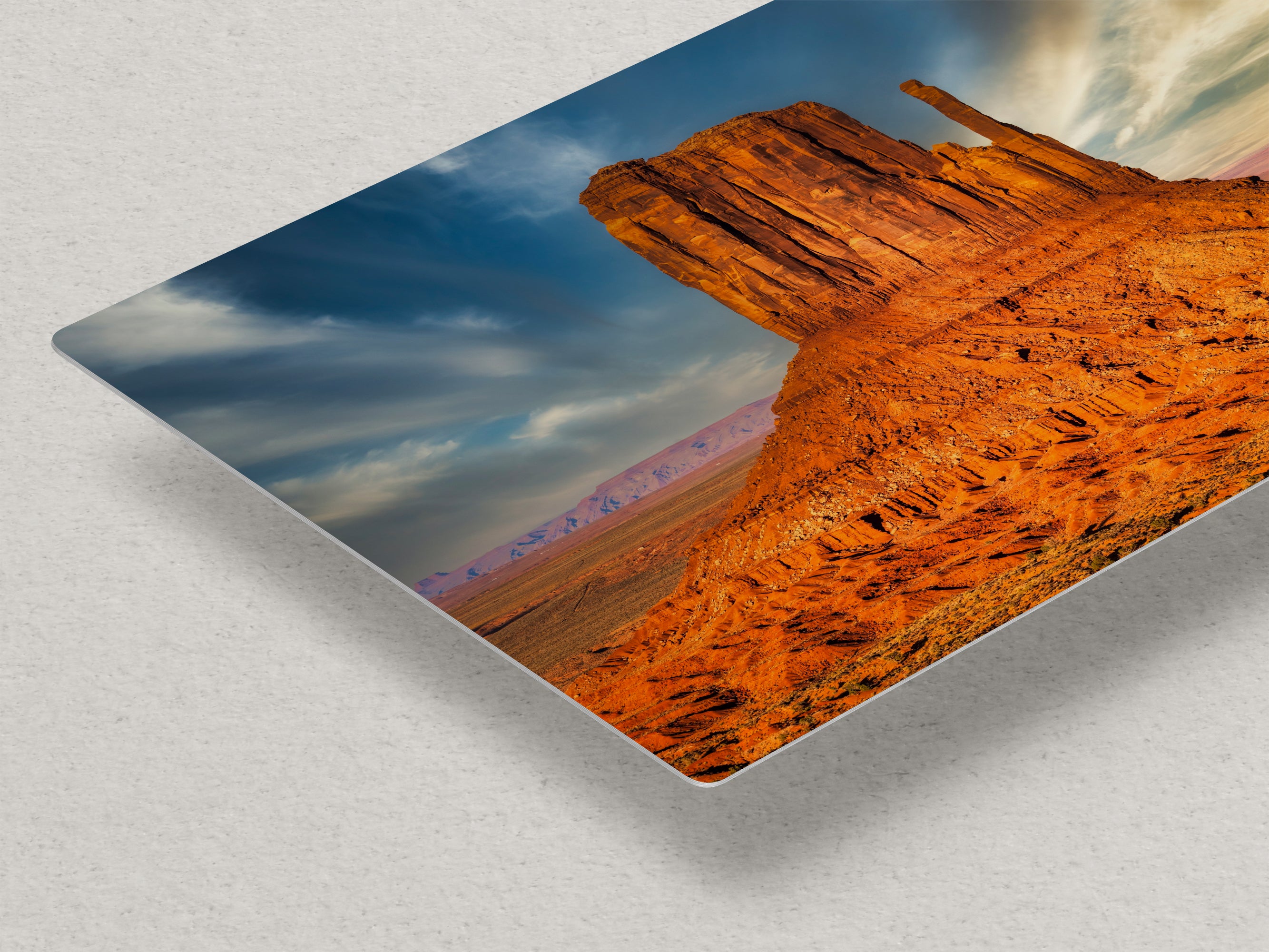 Monument Valley Arizona Desert Picture Nature Photo, Bohemian Style Relaxation Artwork for Meditation, Apartment, Office & House Decor