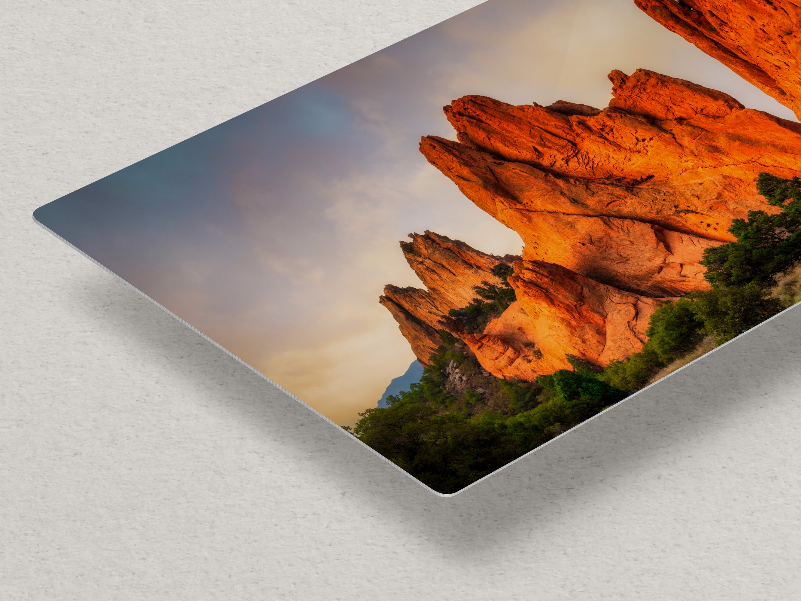 Garden of the Gods Colorado Mountain Picture, Vibrant Rocky Mountain Nature Photo for Meditation Relaxation and Bohemian Decor