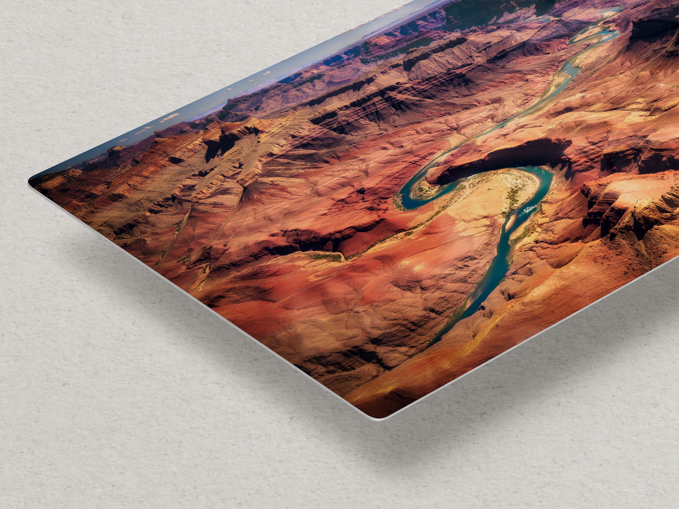 Grand Canyon National Park, Aerial Arizona Desert Picture Nature Photo, Bohemian Style Relaxation Artwork for Meditation, Apartment, Office & House Decor