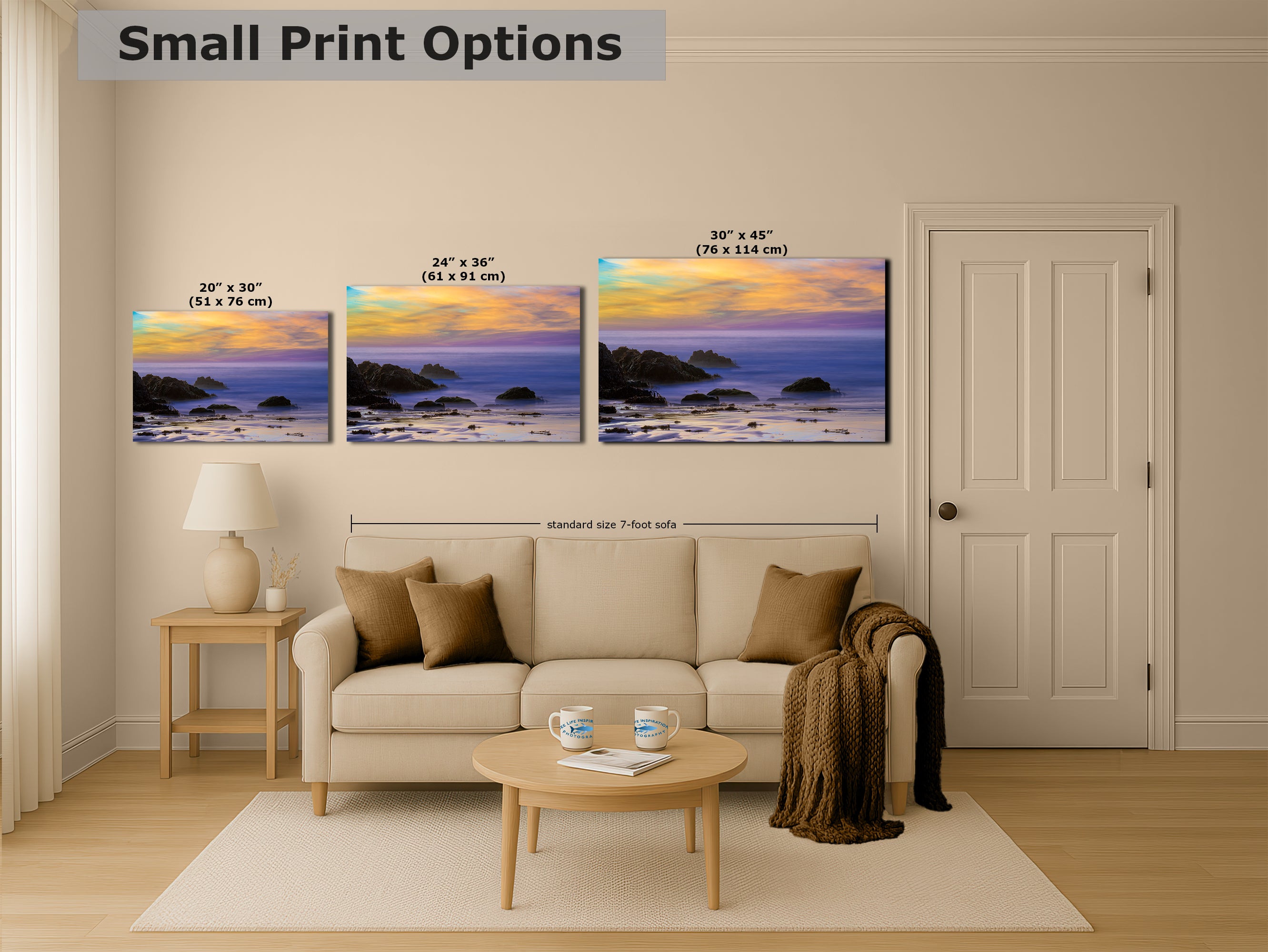 Limited Edition Fine Art Photography Ocean Picture, Pfeiffer Beach Big Sur Sunset