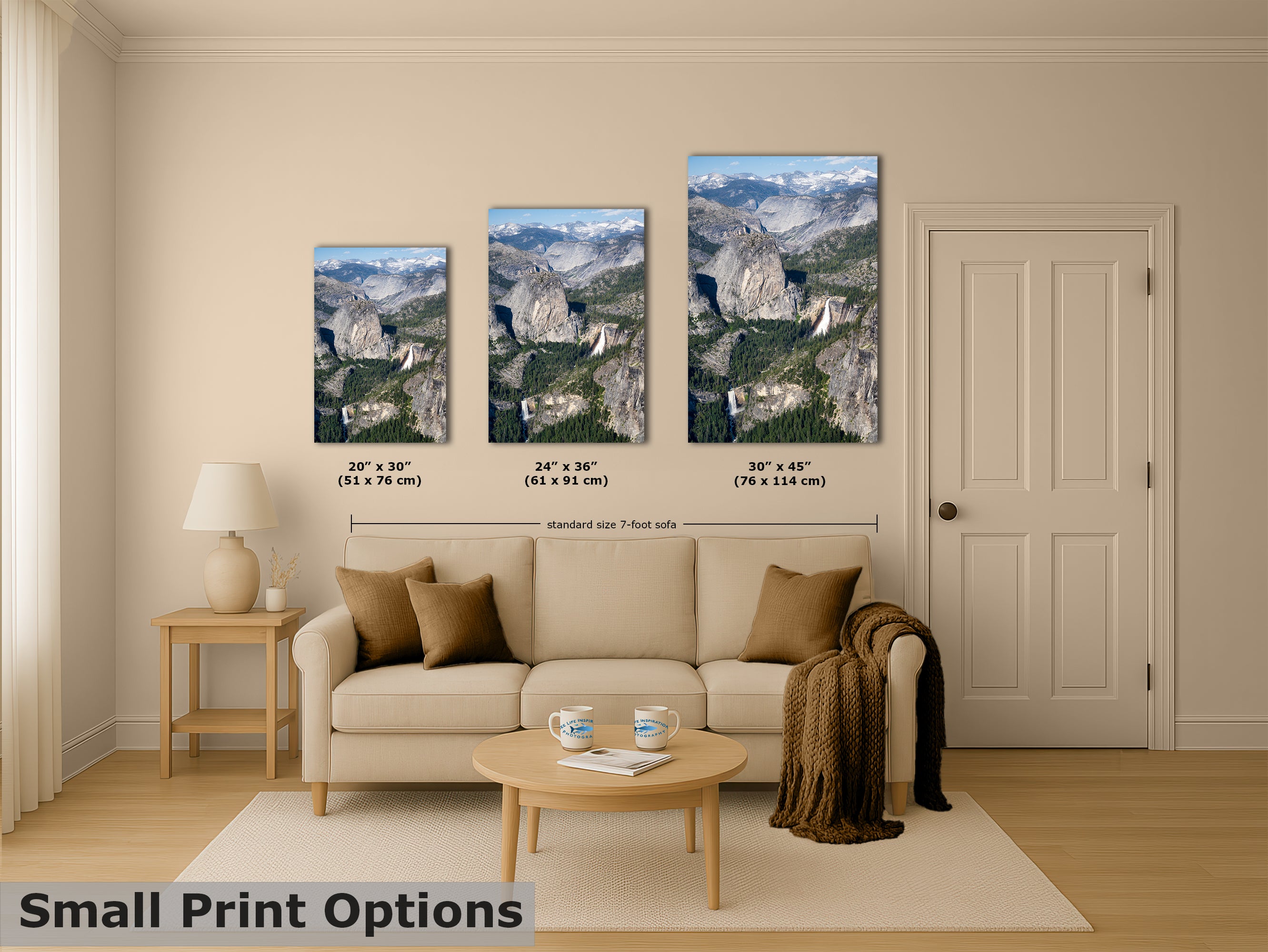 Yosemite Wall Art, Glacier Point Mountain Landscape Nature Photo