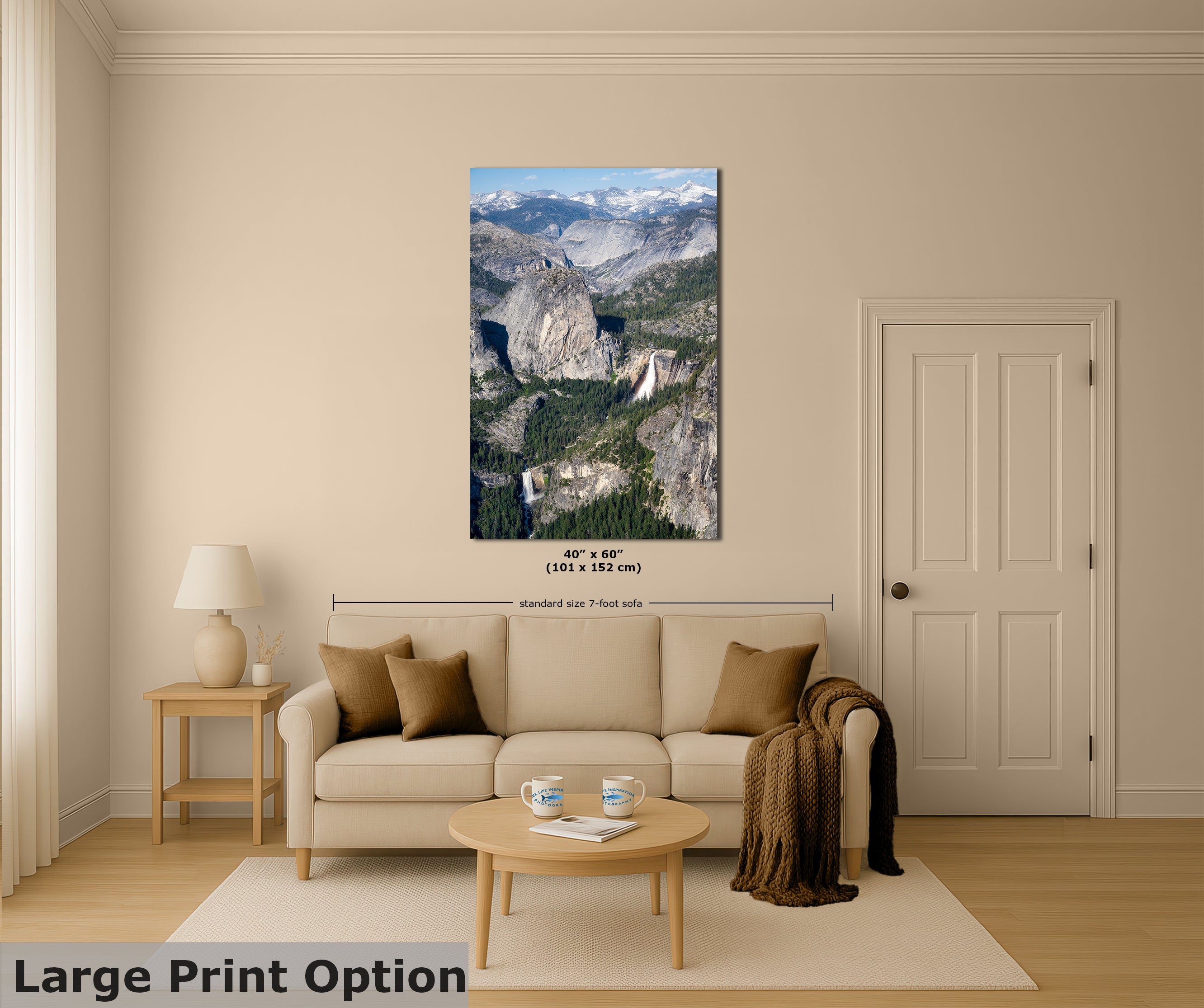 Yosemite Wall Art, Glacier Point Mountain Landscape Nature Photo