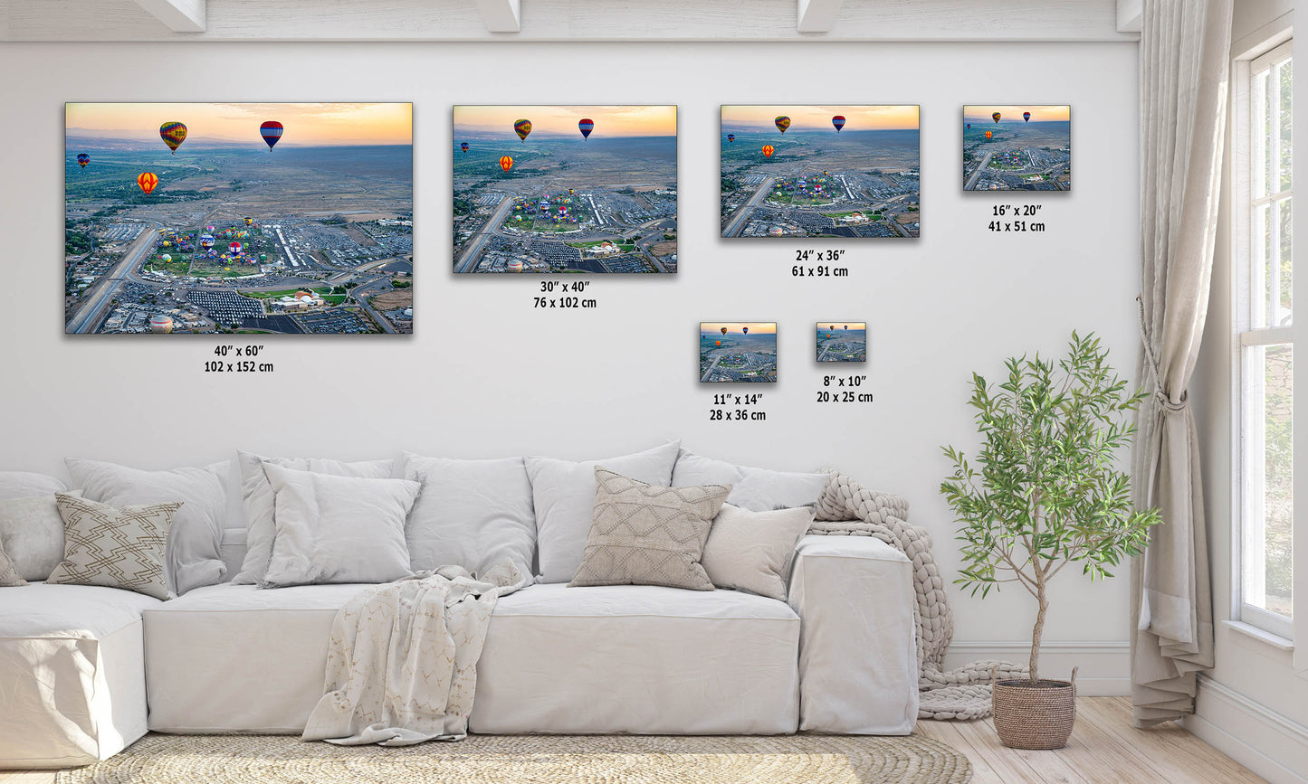 Airstream Rally Photo from the Aerial 2024 Albuquerque Balloon Fiesta in New Mexico