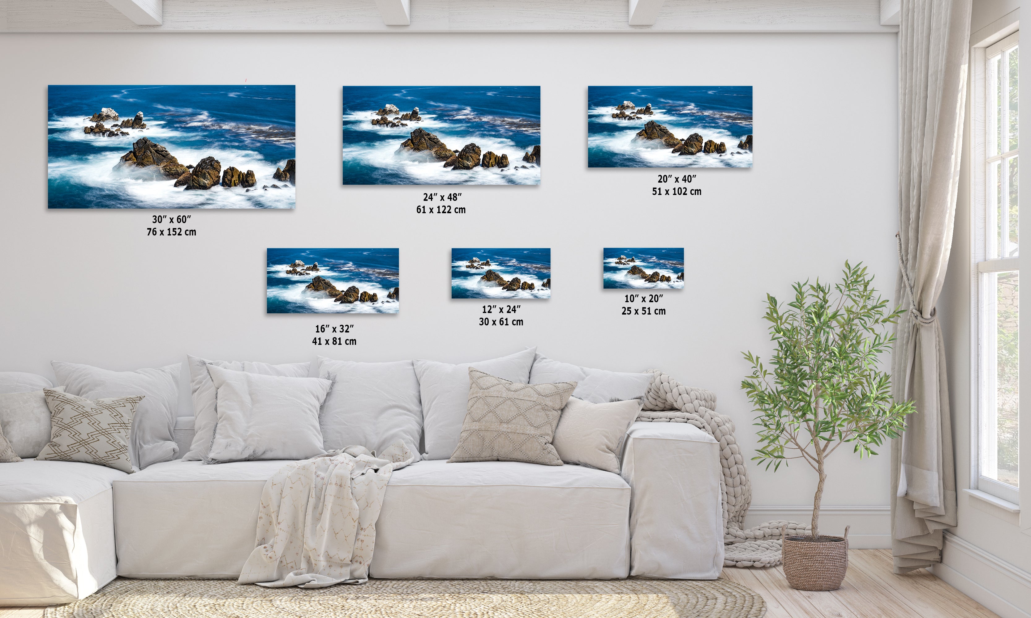 Carmel California Coastline Ocean Picture Nature Photo, Relaxation Artwork, Beach Wall Art for Meditation, Office, and House Decor