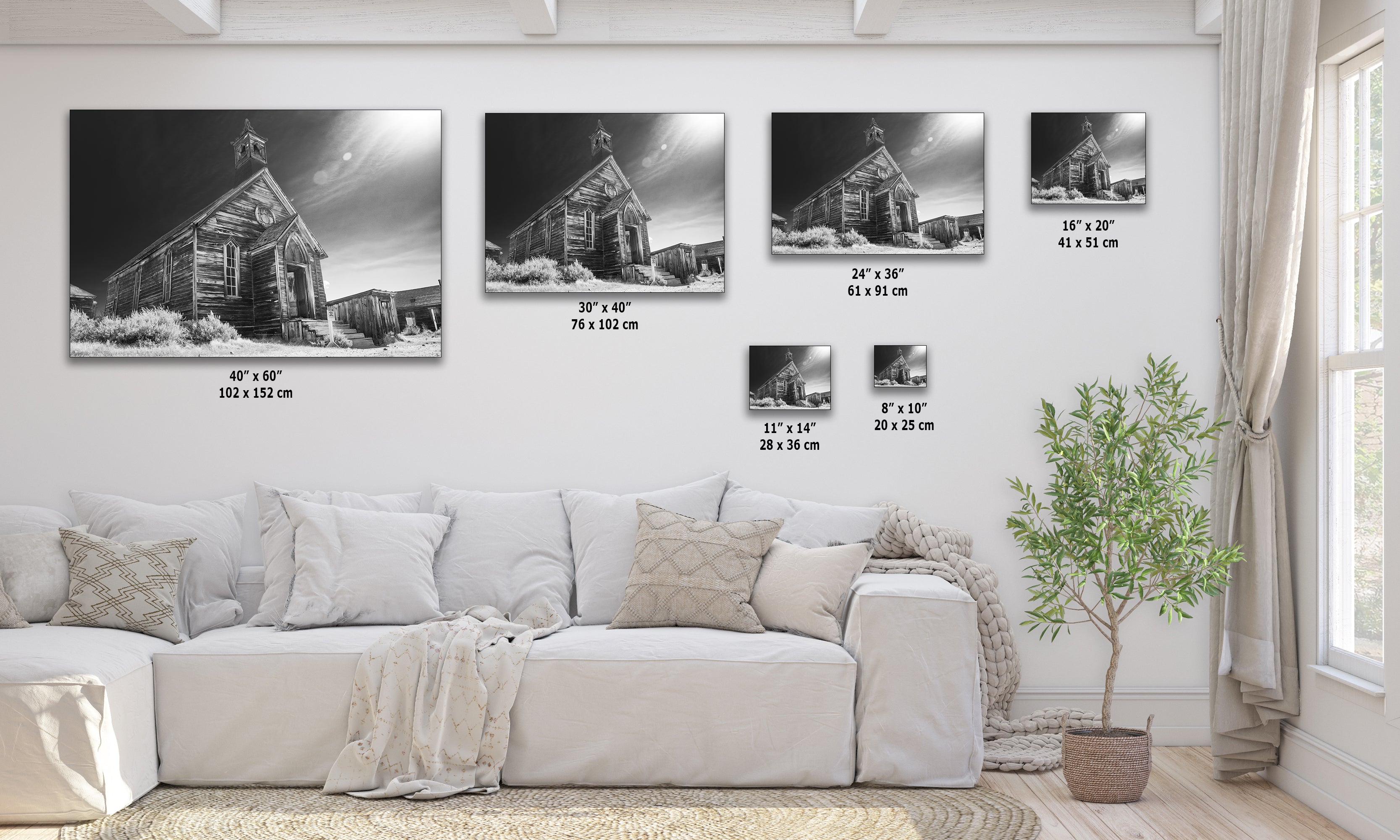 Bodie Ghost Town Western Decor | Abandoned Forgotten Towns | Black and White Historic California Photography