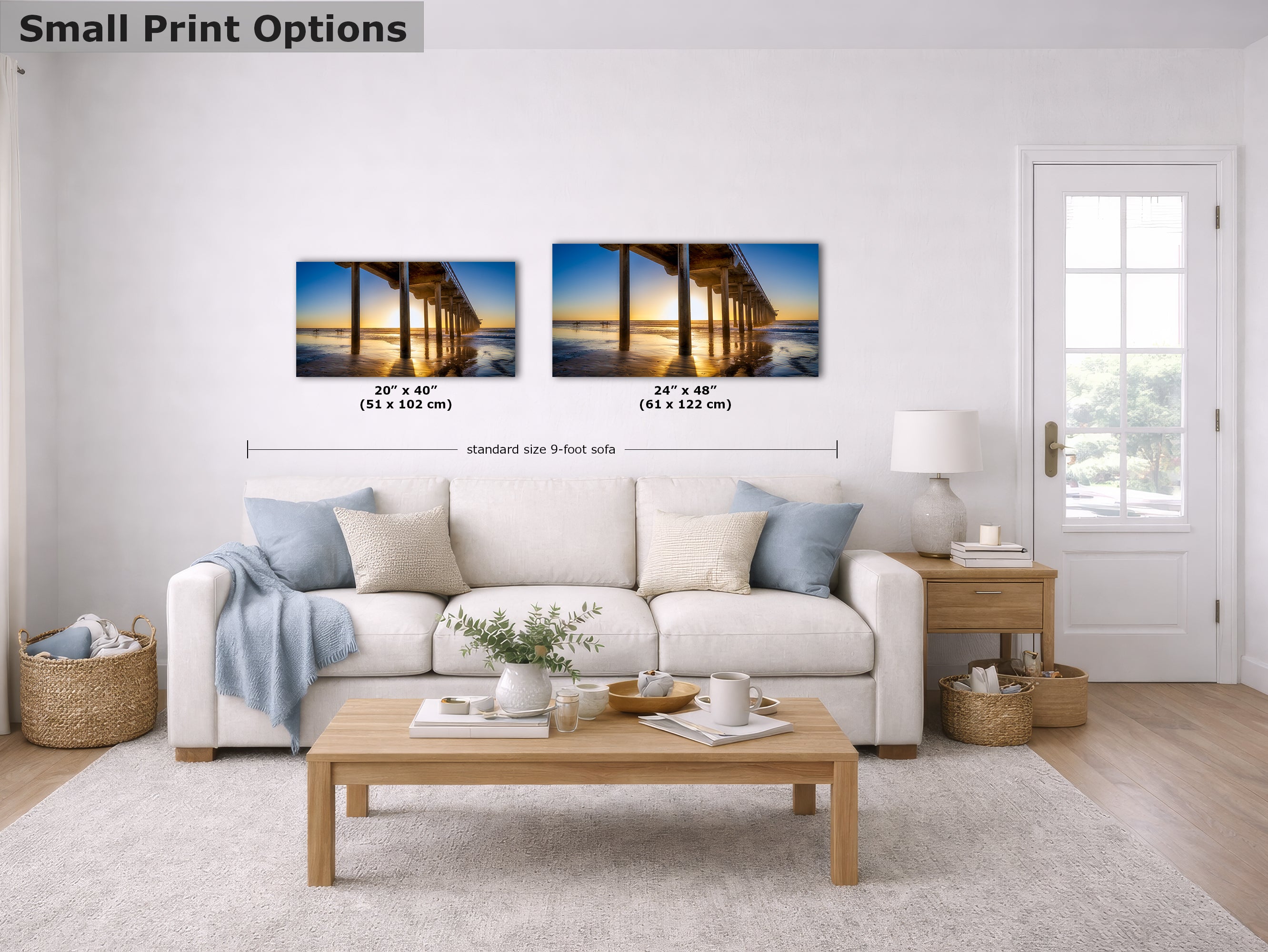 Limited Edition Fine Art Photography, Ocean Picture California Coastline Scripps Pier Sunset