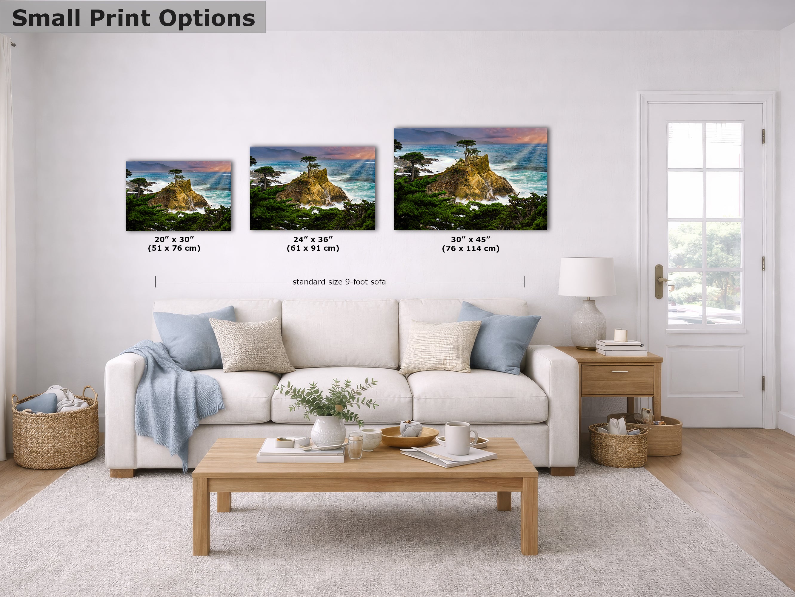 California Coastline Limited Edition Fine Art Print – Lone Cypress Ocean Picture Nature Photo