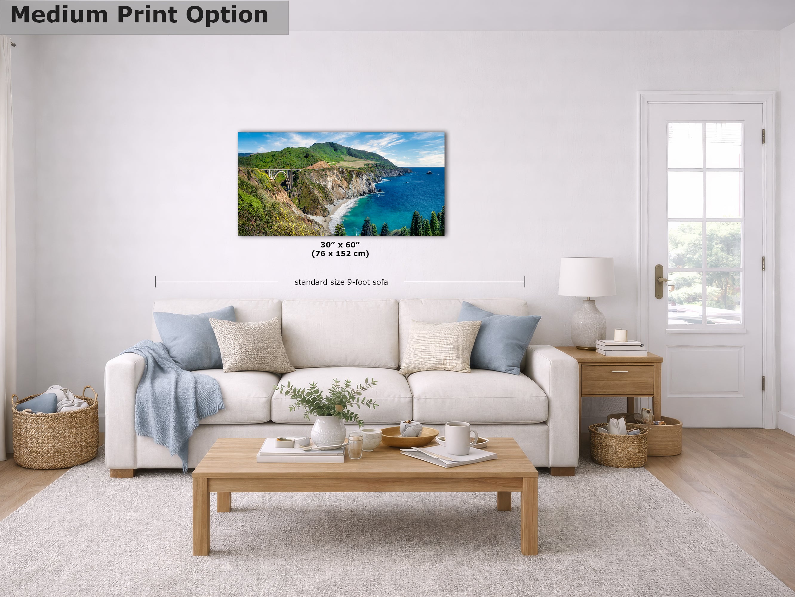 Limited Edition Fine Art Photography Ocean Picture, Bixby Bridge Big Sur California Coastline