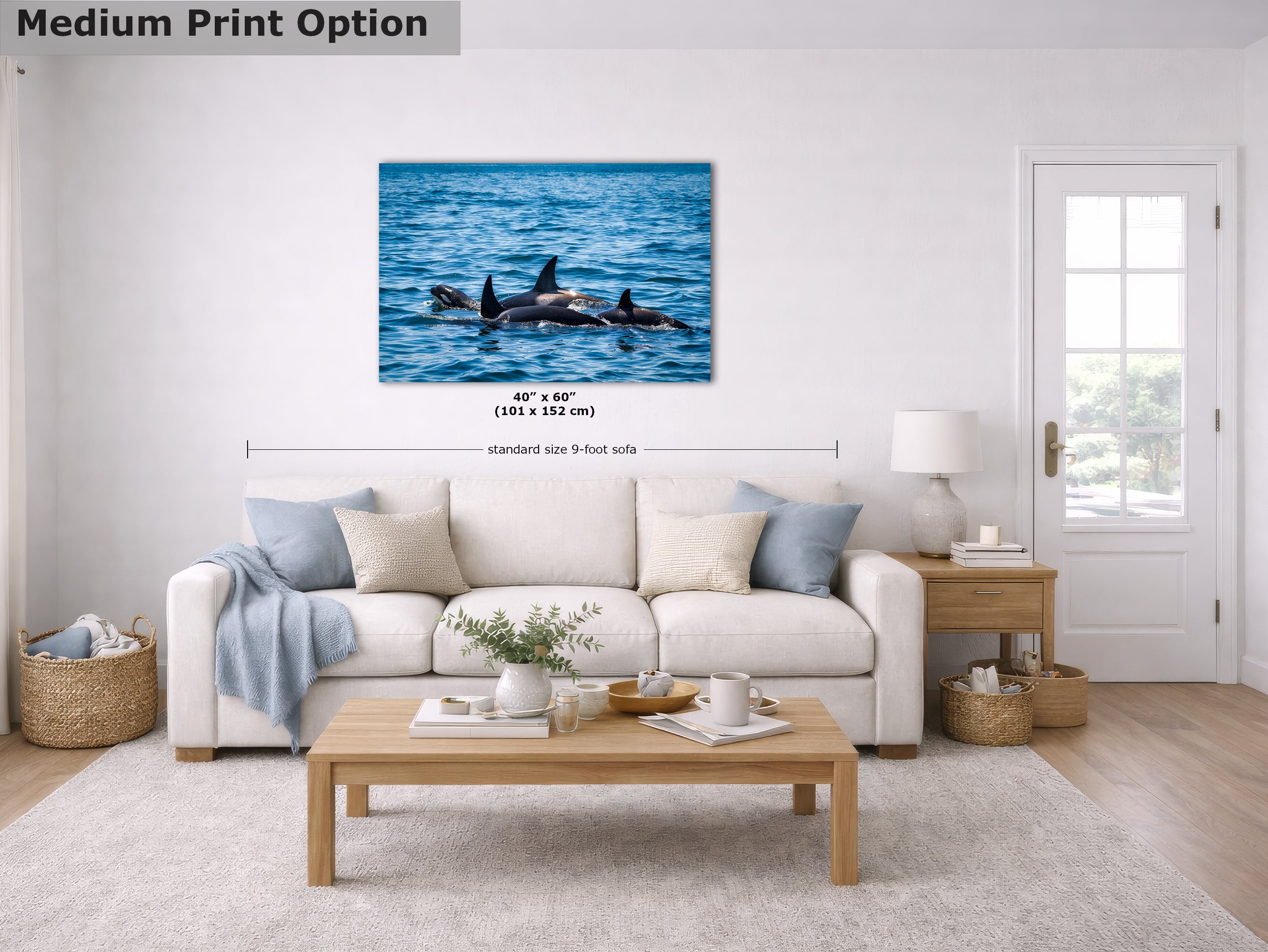 Wildlife Photography Ocean Picture of Orca (Killer Whale) Family Limited Edition Fine Art Print
