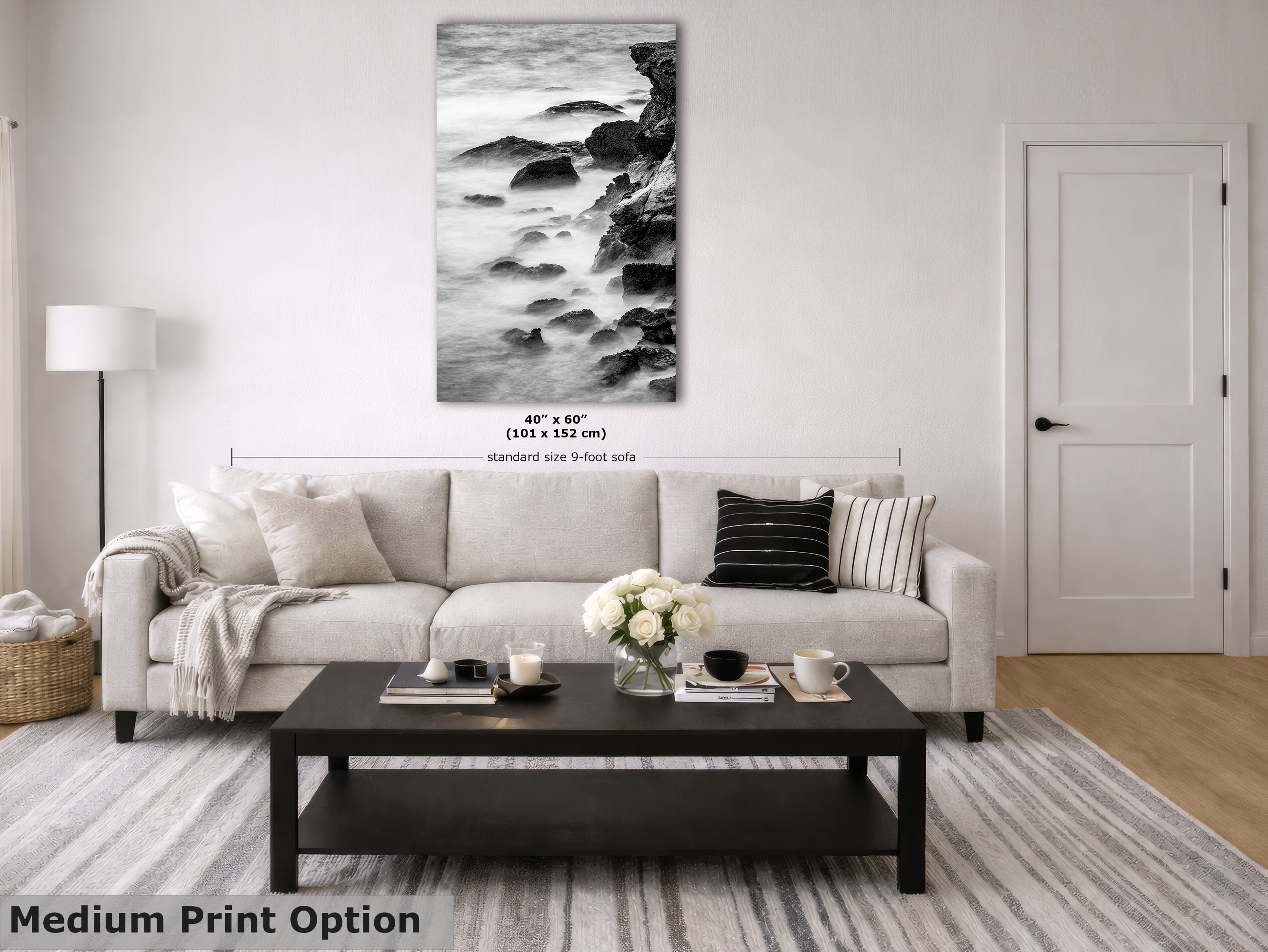 Limited Edition Fine Art Photography, Abstract Ocean Picture California Shoreline