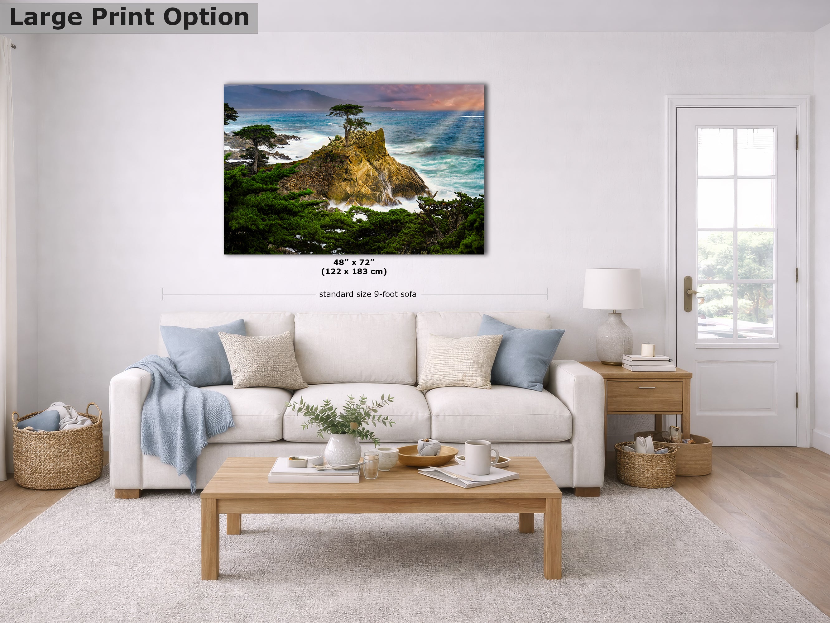 California Coastline Limited Edition Fine Art Print – Lone Cypress Ocean Picture Nature Photo