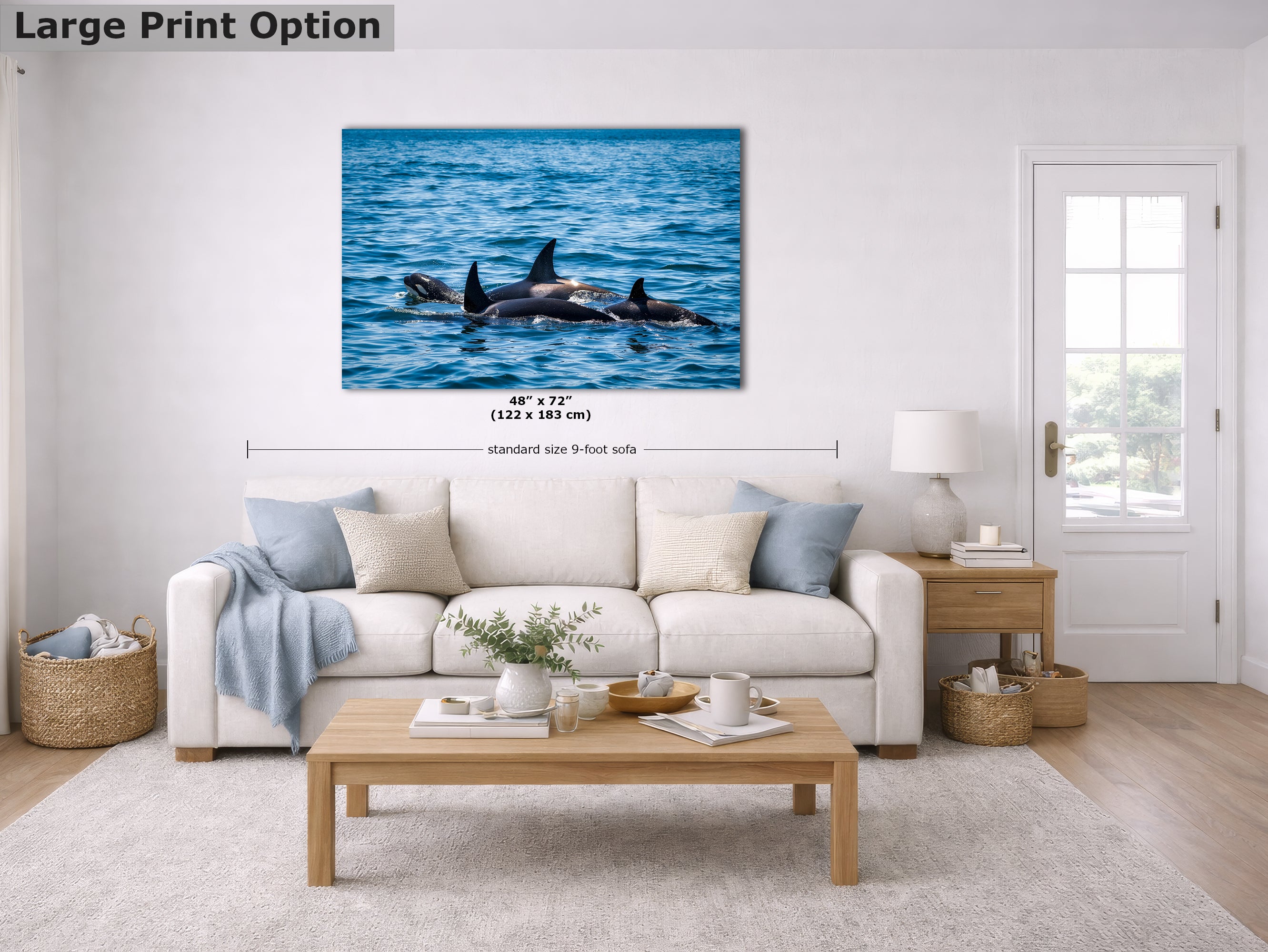 Wildlife Photography Ocean Picture of Orca (Killer Whale) Family Limited Edition Fine Art Print