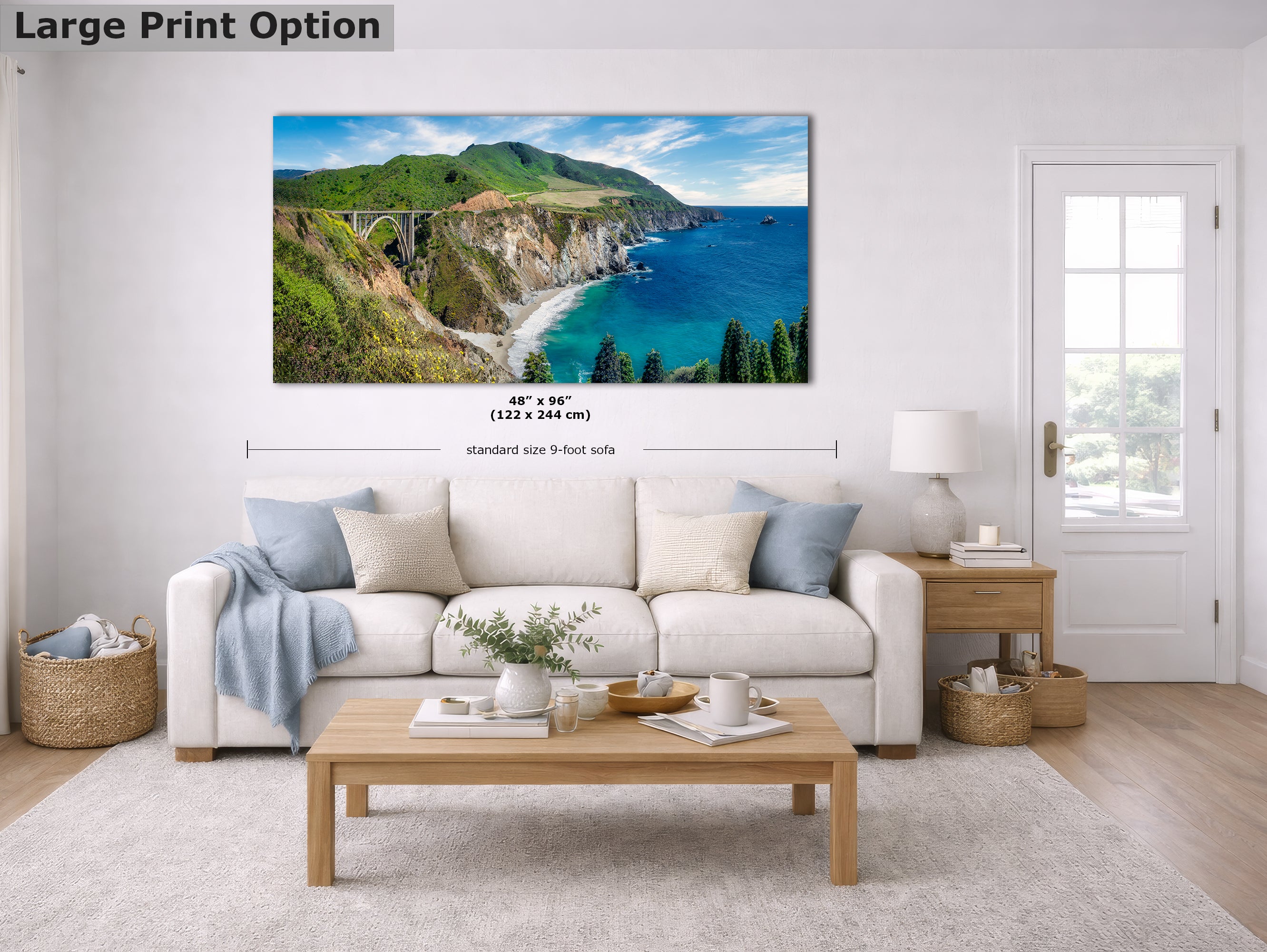 Limited Edition Fine Art Photography Ocean Picture, Bixby Bridge Big Sur California Coastline