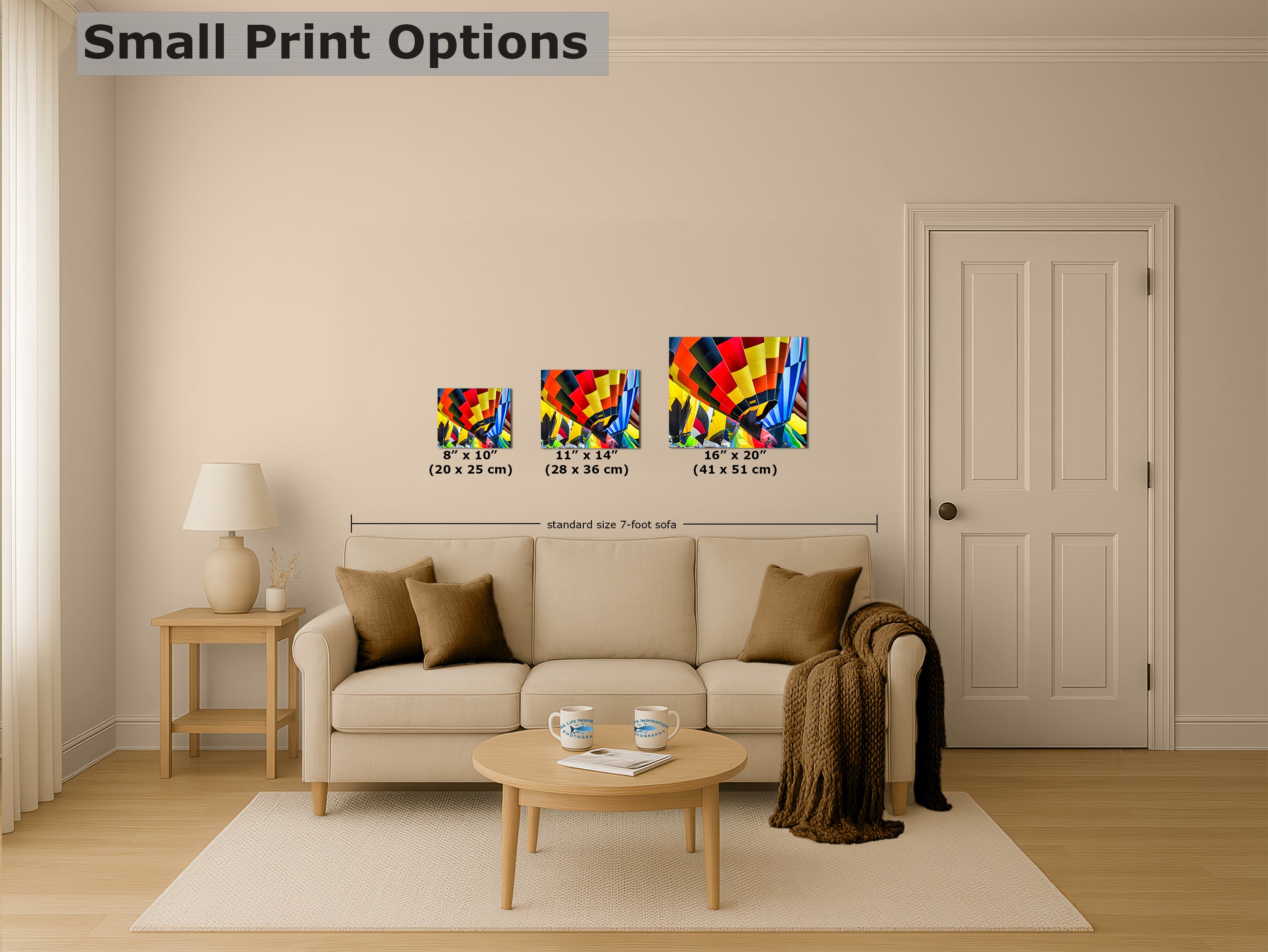 Hot Air Balloon Festival Mass Ascension Close Up | Albuquerque New Mexico Balloon Fiesta Wall Art | Office, Cubicle & House Decor