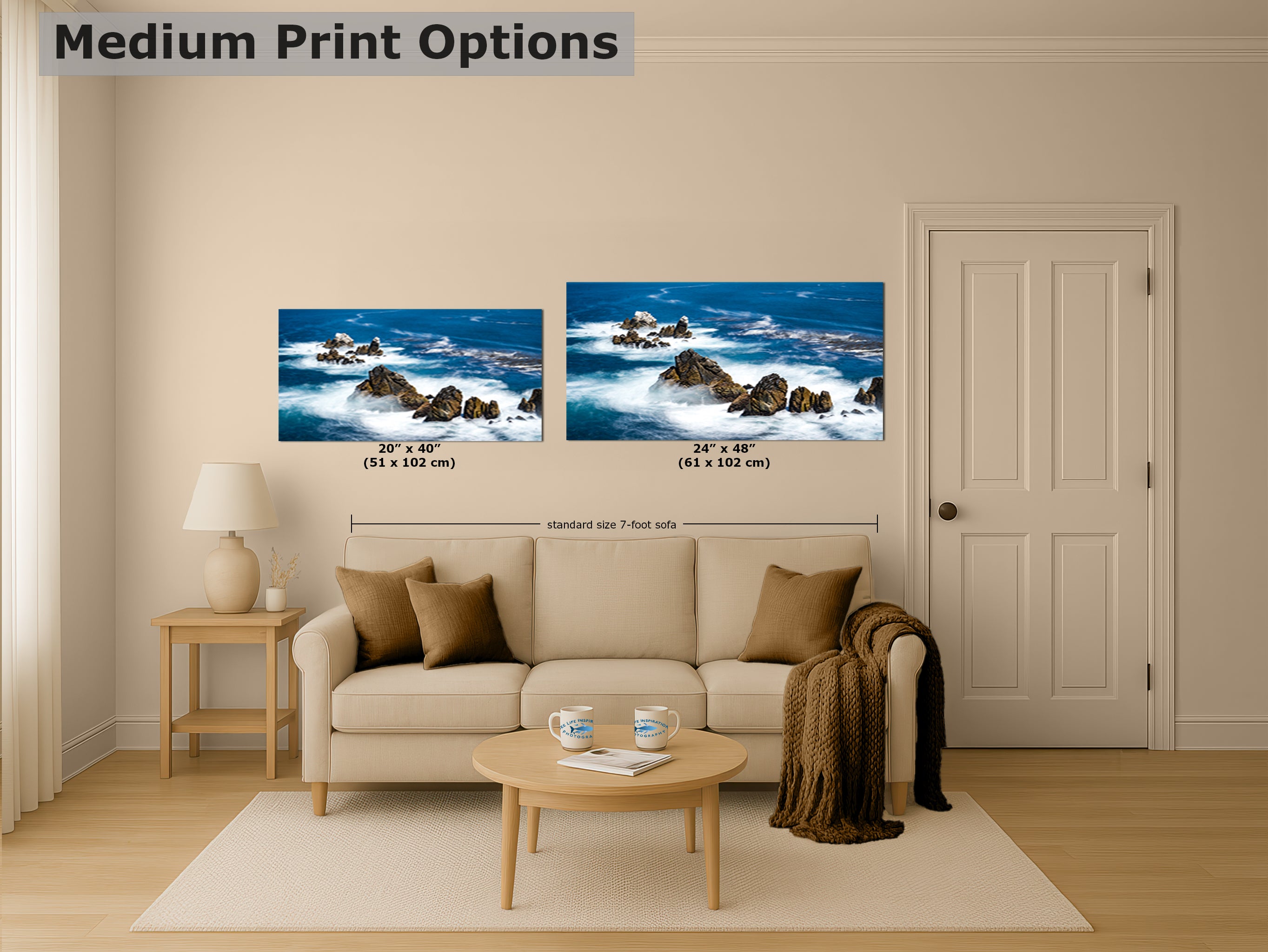 Carmel California Coastline Ocean Picture Nature Photo, Relaxation Artwork, Beach Wall Art for Meditation, Office, and House Decor