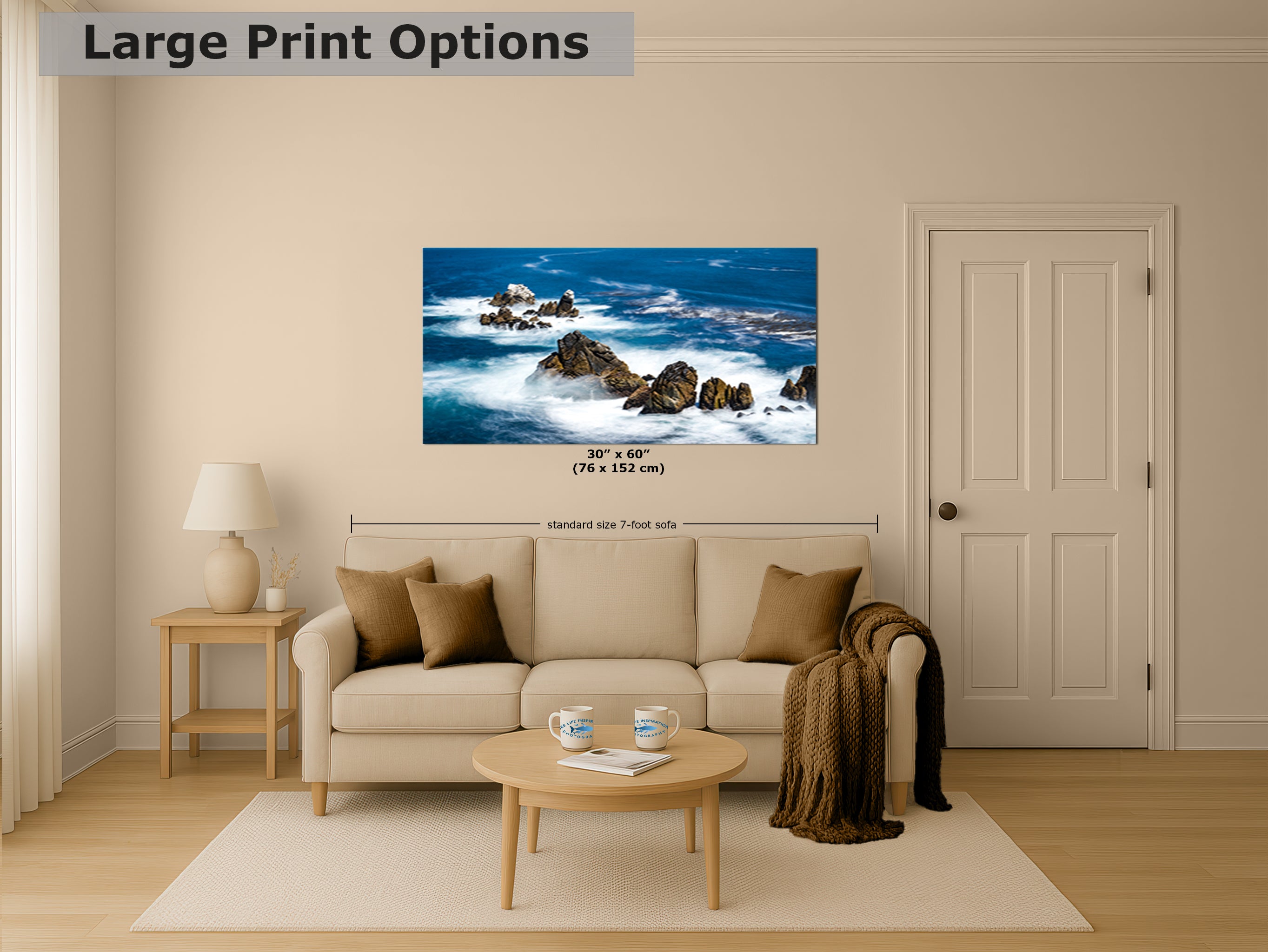 Carmel California Coastline Ocean Picture Nature Photo, Relaxation Artwork, Beach Wall Art for Meditation, Office, and House Decor