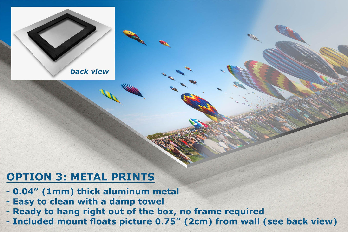 Hot Air Balloon Festival Mass Ascension Panorama Photo | Albuquerque New Mexico Balloon Fiesta Wall Art | Office, Cubicle & House Decor