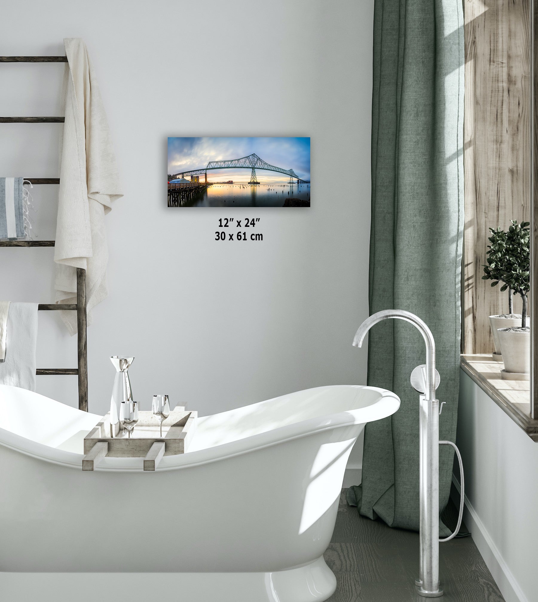 Astoria-Megler Bridge Picture Sunset, Oregon Coast Ocean Picture, Pacific Northwest