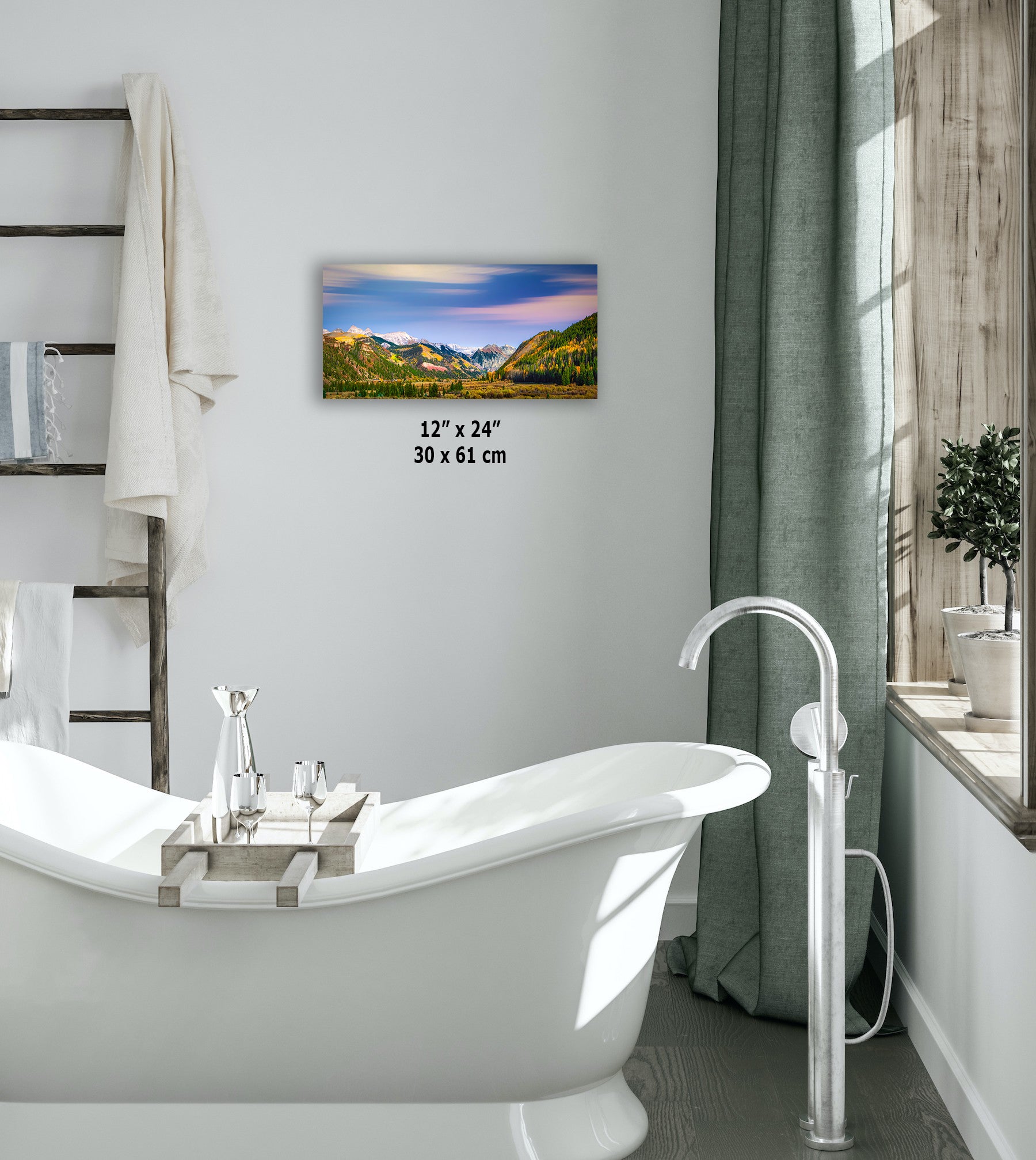 Telluride Colorado San Juan Mountain Picture, Fall Colors Aspen Trees Forest Picture Nature Photo for Relaxation Artwork, Meditation and House Decor