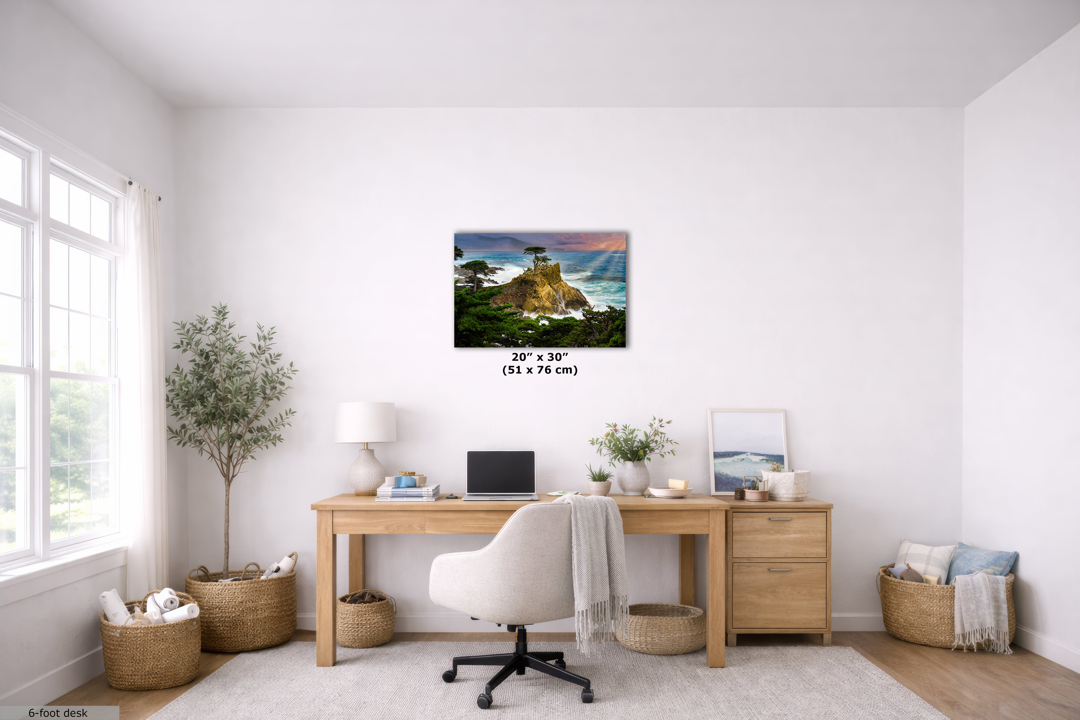 California Coastline Limited Edition Fine Art Print – Lone Cypress Ocean Picture Nature Photo