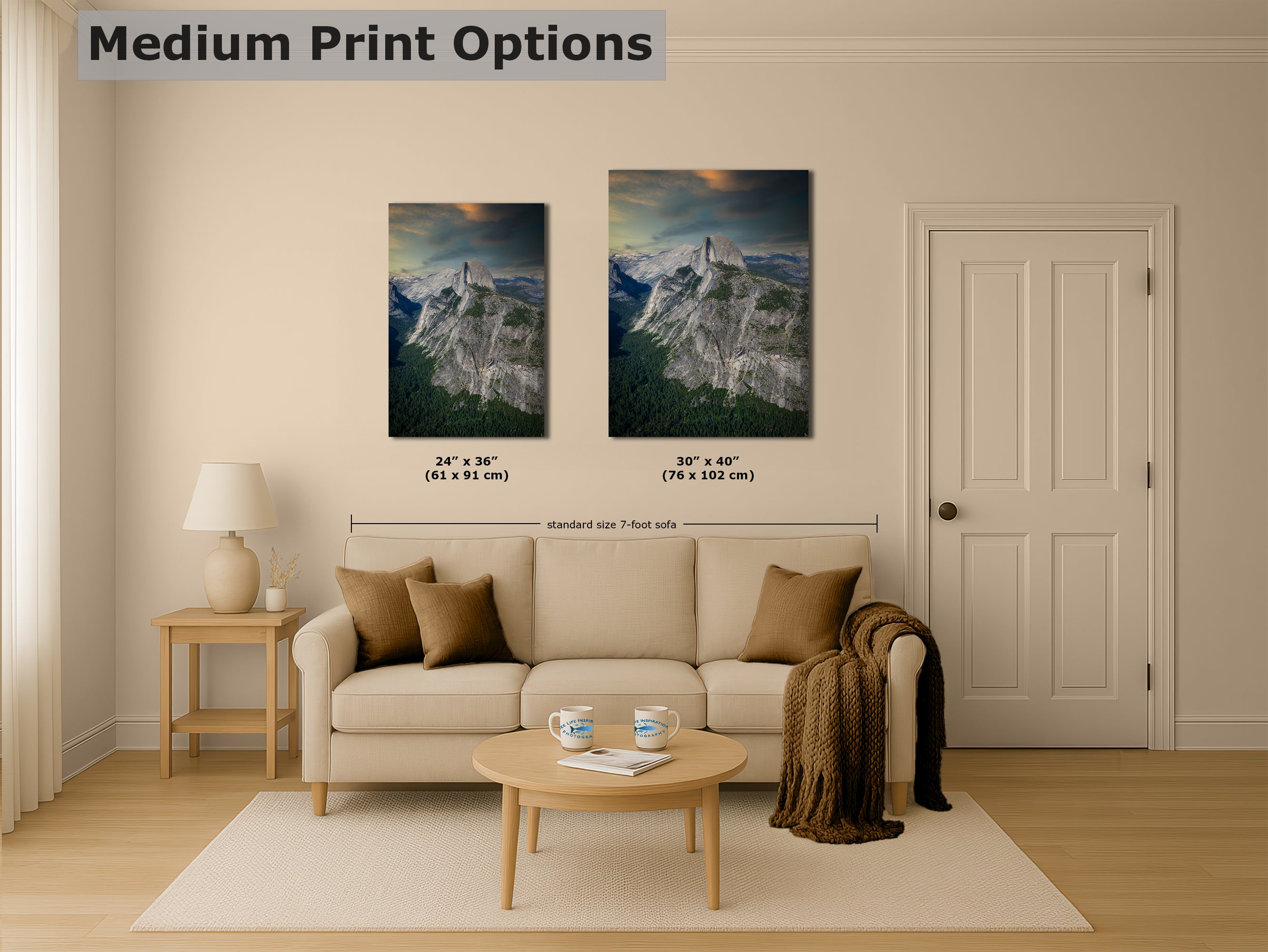 Half Dome Wall Art, Yosemite National Park Nature Photo