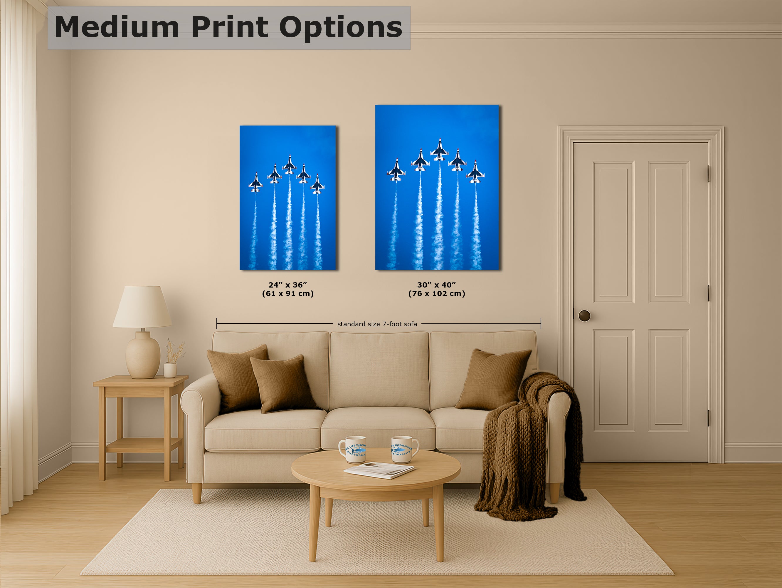 US Airforce Thunderbirds F-16 Fighting Falcon Aviation Artwork, Military Jet Fighter Wall Decor, Aviation Photo, Man Cave or Garage Art