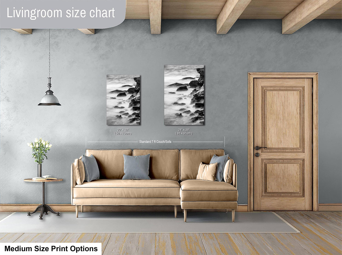 Point Lobos Carmel California Coastline Abstract Ocean Picture, Relaxation Artwork Nature Photo for Meditation, Office, Dorm, House Decor