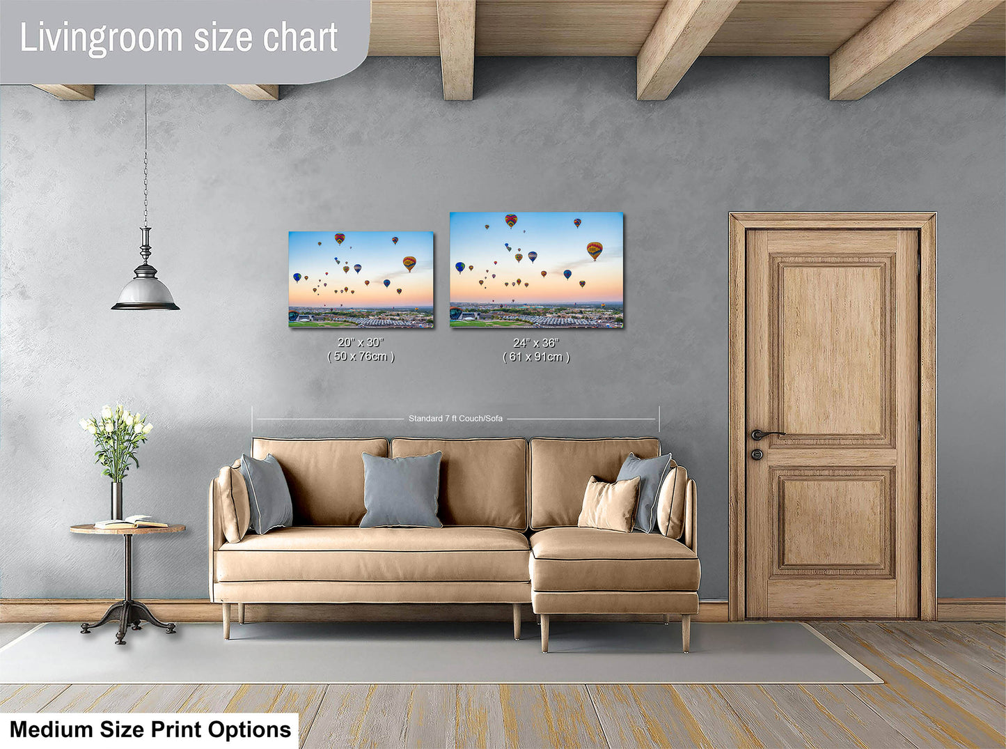 Airstream Rally Aerial View Sunrise Photograph from the 2024 Albuquerque Balloon Fiesta in New Mexico