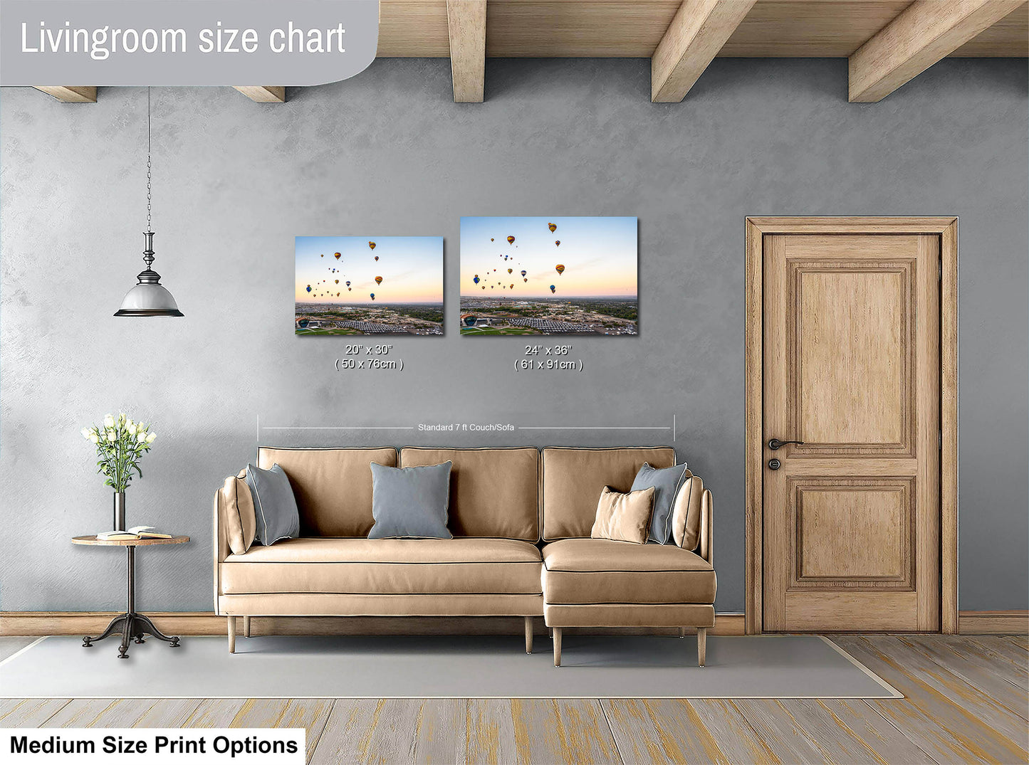 Airstream Rally Aerial View Photograph from the 2024 Albuquerque Balloon Fiesta in New Mexico