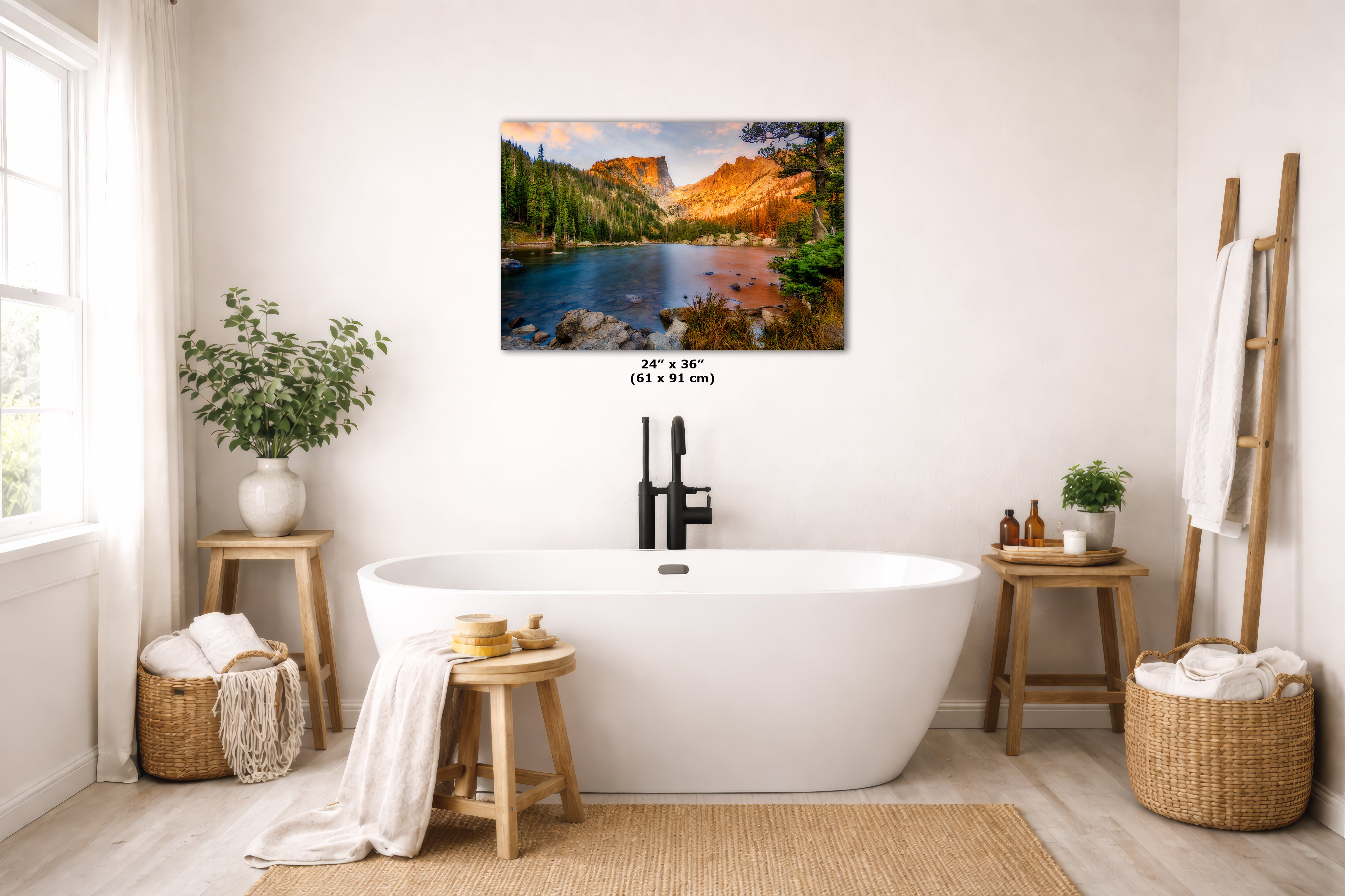 Dream Lake Rocky Mountain National Park Mountain Picture Nature Photo, Relaxation Artwork for Meditation, Office, Apartment & House Decor