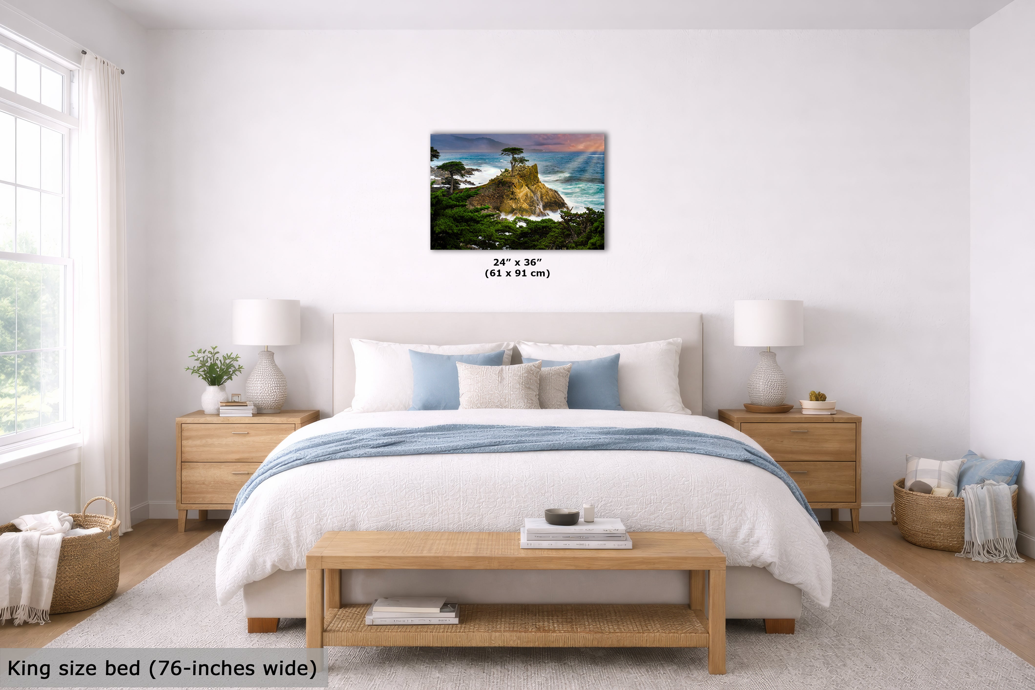 California Coastline Limited Edition Fine Art Print – Lone Cypress Ocean Picture Nature Photo