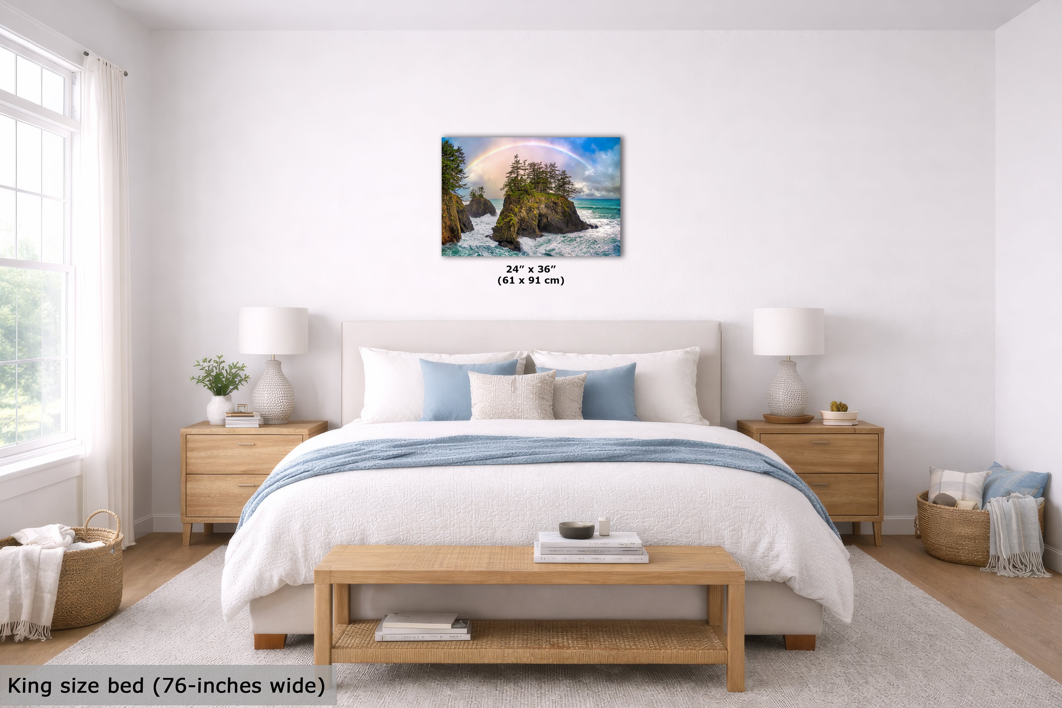 Oregon Coast Fine Art Print Limited Edition Rainbow Ocean Seascape