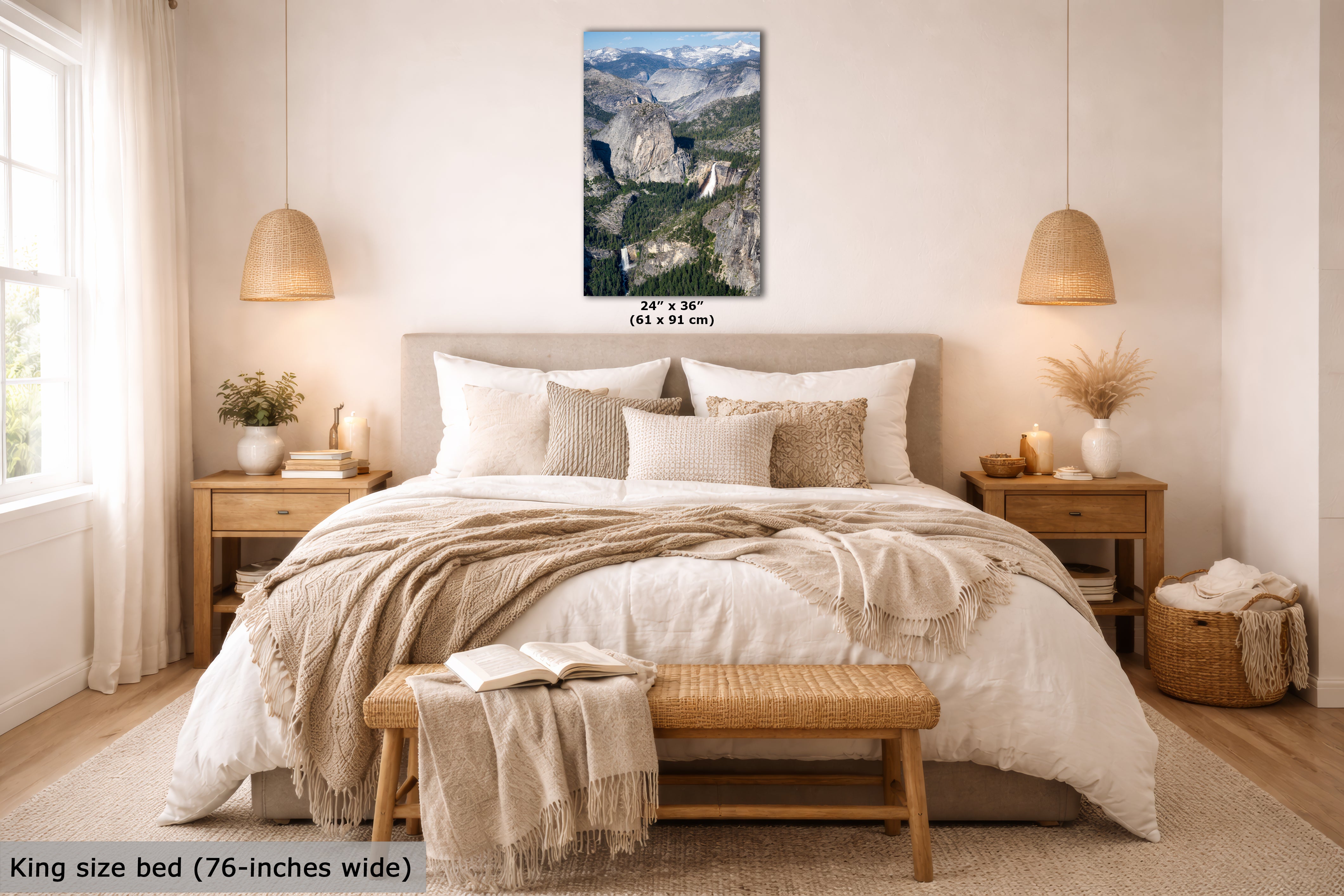 Yosemite Wall Art, Glacier Point Mountain Landscape Nature Photo
