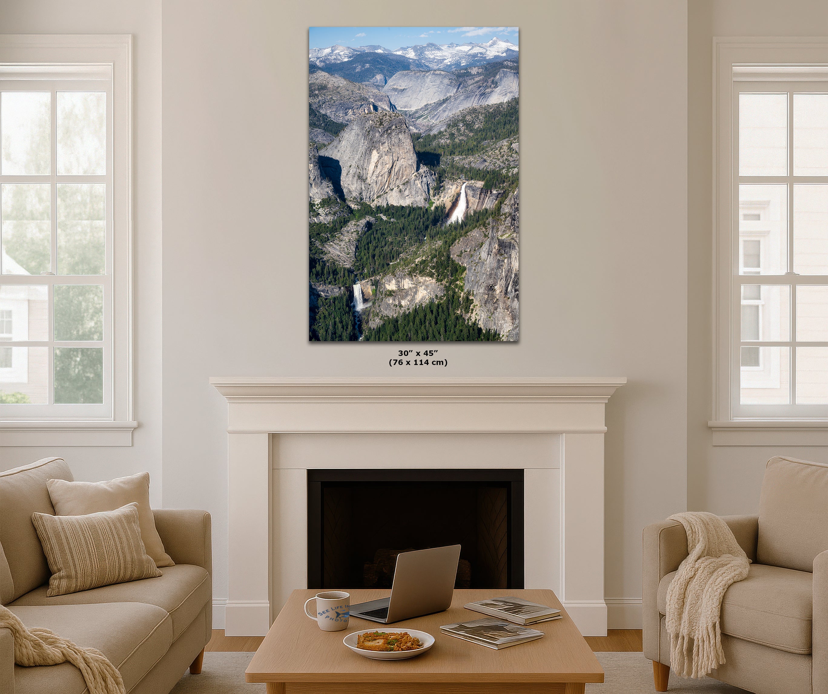 Yosemite Wall Art, Glacier Point Mountain Landscape Nature Photo