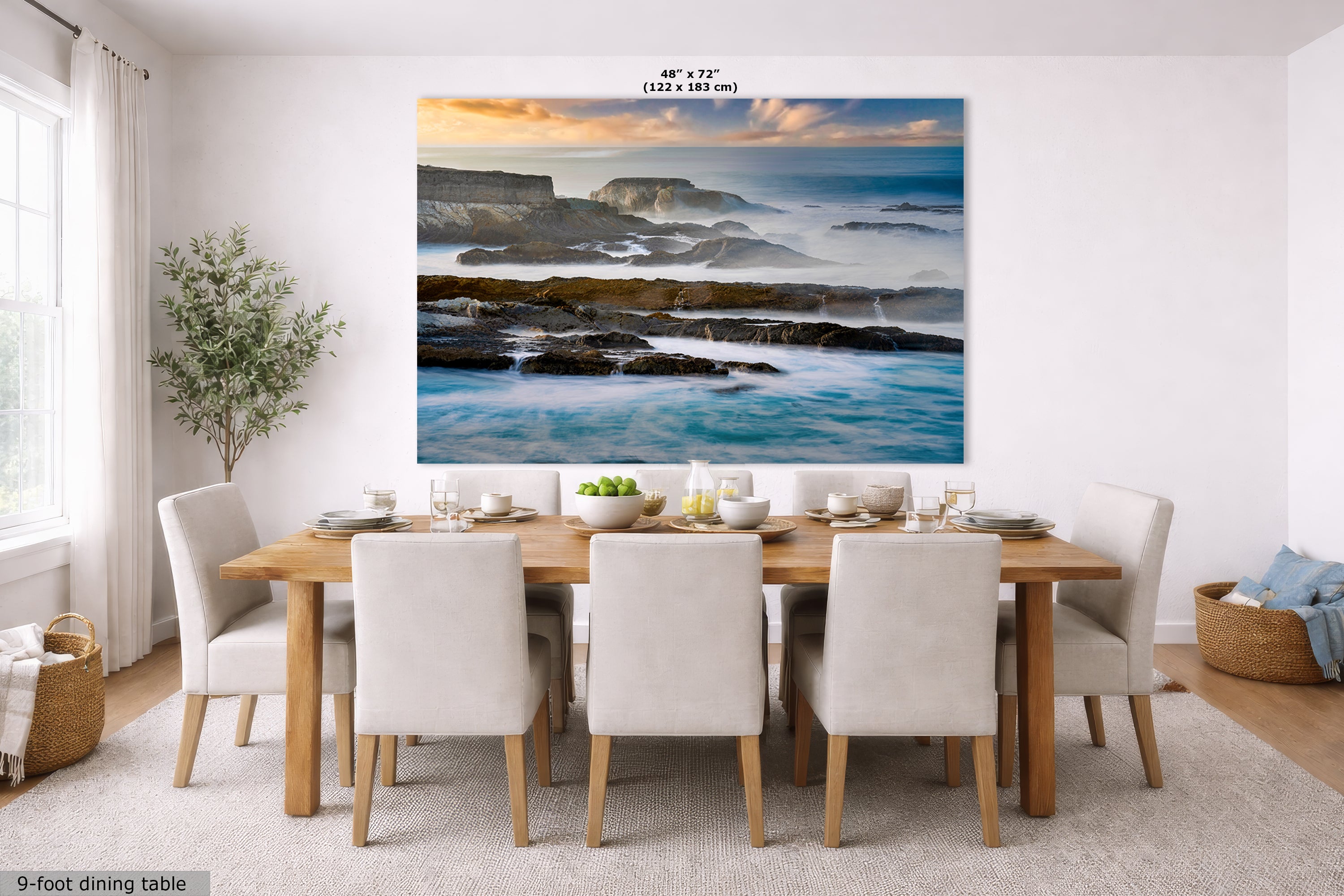 Limited Edition Fine Art Photography Ocean Picture, California Coastline Sea Mist
