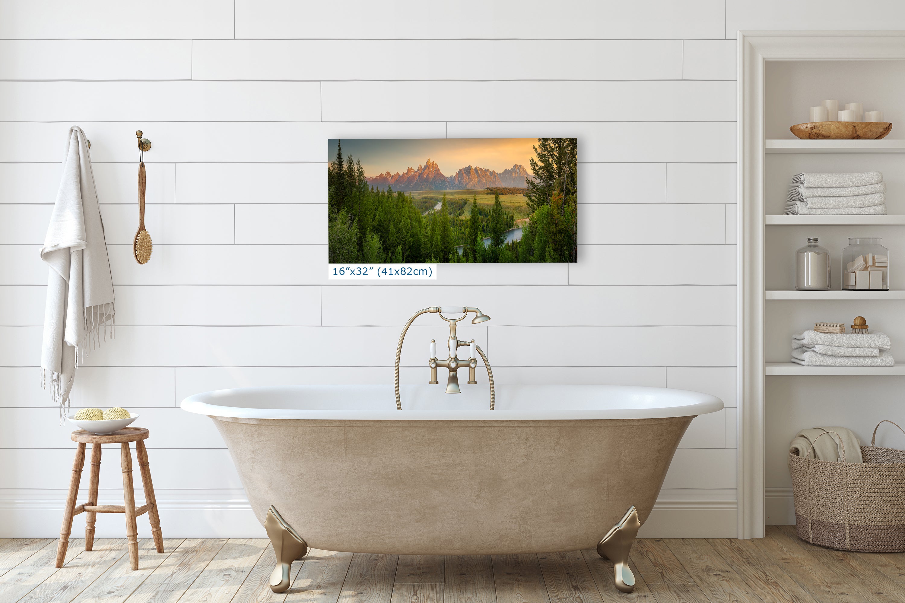 Grand Teton National Park Wyoming Mountain Picture Panorama Nature Photo, Rustic Wall Art, Jackson Hole Scenery, Bohemian Decor