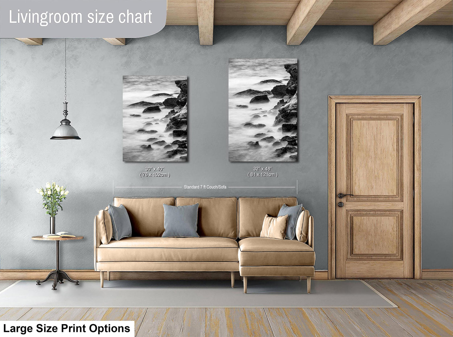 Point Lobos Carmel California Coastline Abstract Ocean Picture, Relaxation Artwork Nature Photo for Meditation, Office, Dorm, House Decor