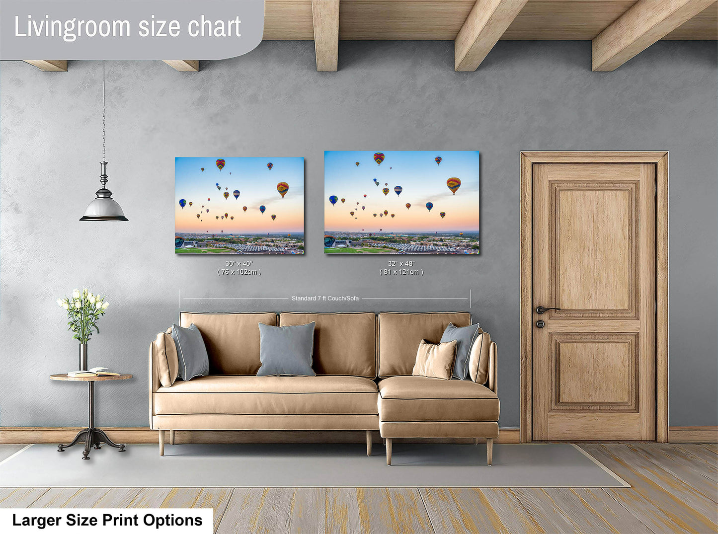 Airstream Rally Aerial View Sunrise Photograph from the 2024 Albuquerque Balloon Fiesta in New Mexico