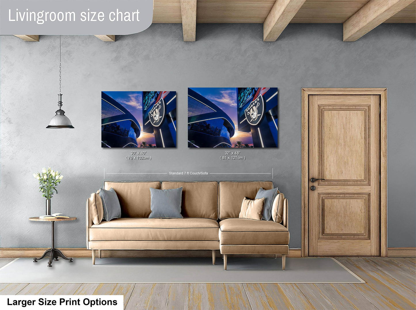 Las Vegas Raiders Football Gift Decor, Allegiant Stadium Photograph Poster, NFL Man Cave, Dorm Room & Office Wall Art