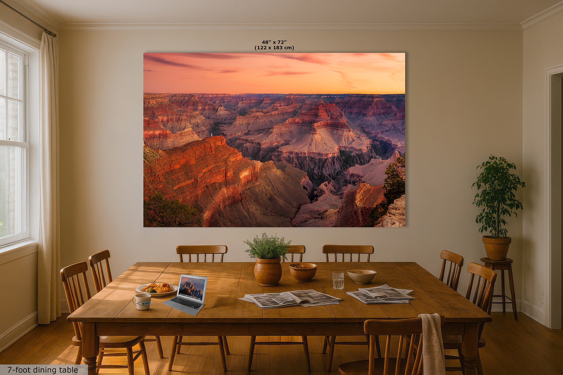 Grand Canyon Arizona Desert Wall Art, Nature Photography for Bohemian, Meditation, Living Room, Office Decor