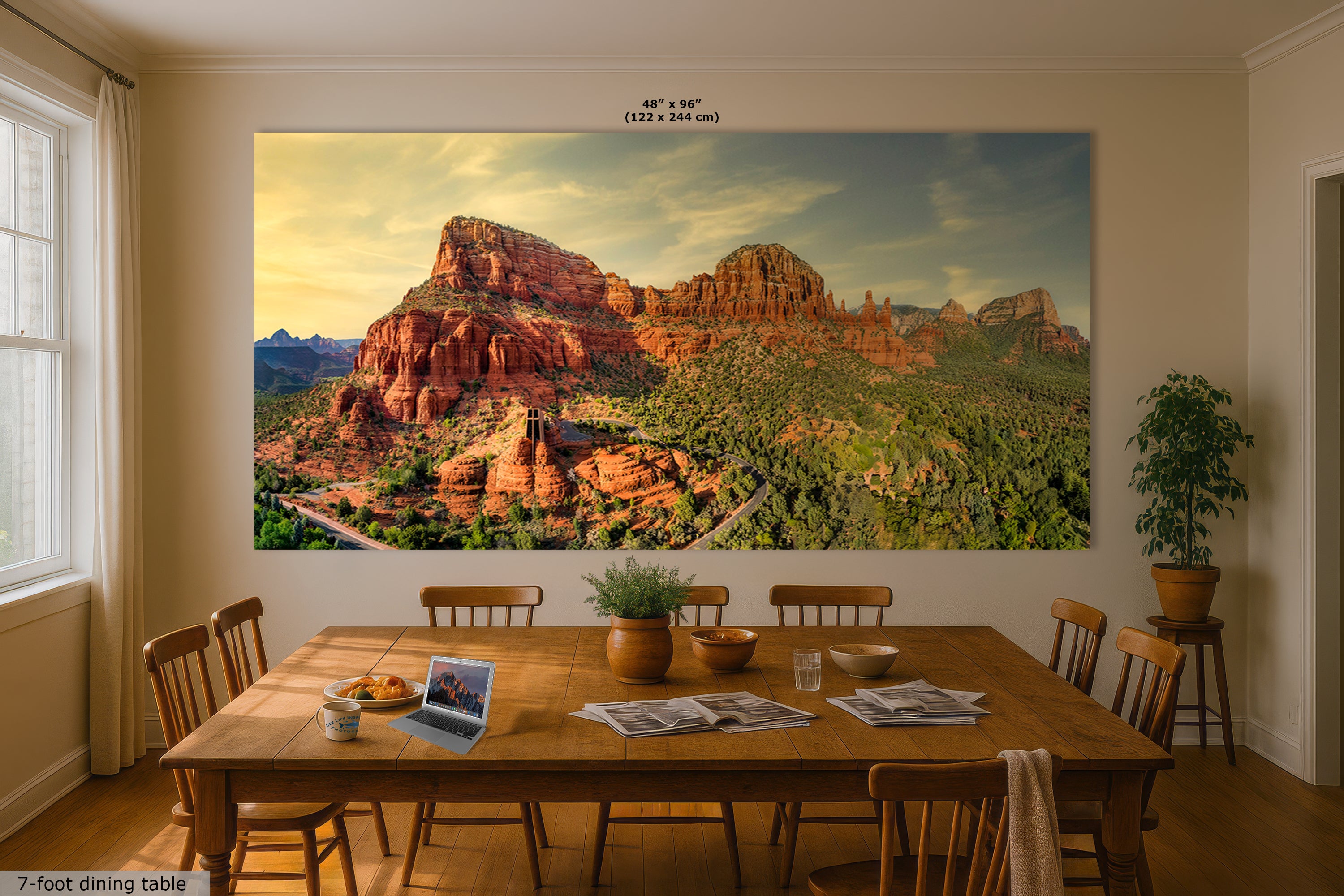 Chapel of the Holy Cross Sedona Arizona Desert Picture, Southwestern Nature Photo, Church and Canyon Photography