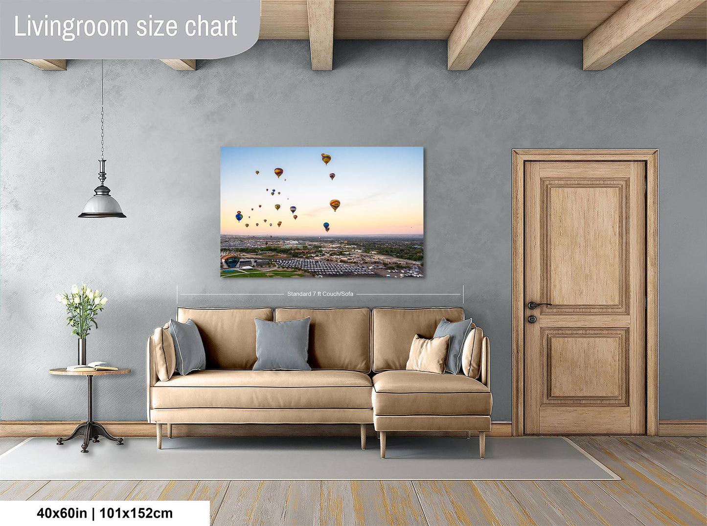 Airstream Rally Aerial View Photograph from the 2024 Albuquerque Balloon Fiesta in New Mexico