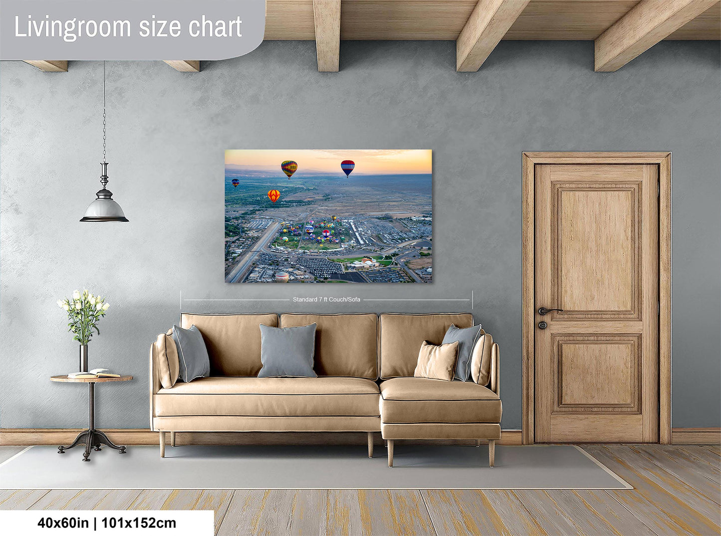 Airstream Rally Photo from the Aerial 2024 Albuquerque Balloon Fiesta in New Mexico