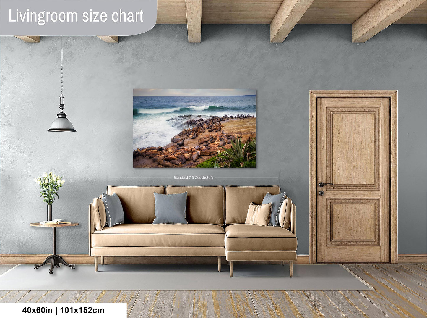 California Sea Lion Marine Mammal Wildlife Photography | Calming Nature Ocean Picture, Relaxation Artwork, La Jolla Coast, Nature Photo