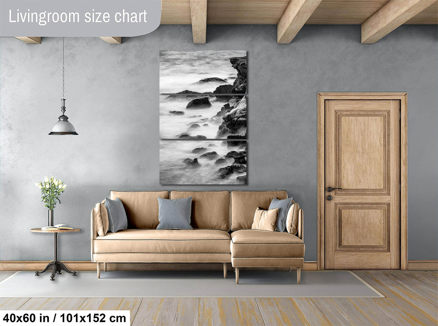 Point Lobos Carmel California Coastline Abstract Ocean Picture, Relaxation Artwork Nature Photo for Meditation, Office, Dorm, House Decor